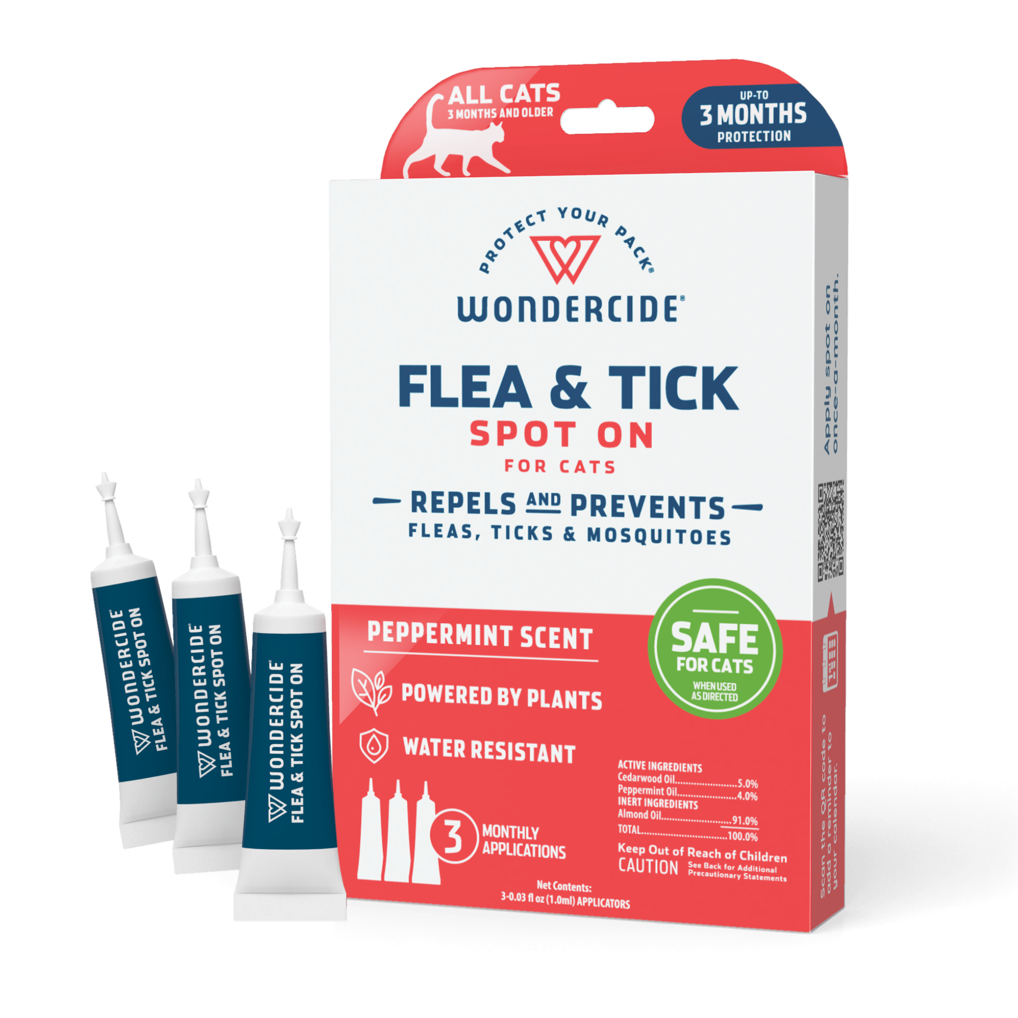 Wondercide Flea & Tick Spot On for Cats with Essential Oils | Petco - Flea And Tick Treatment For Cats Using Essential Oils
