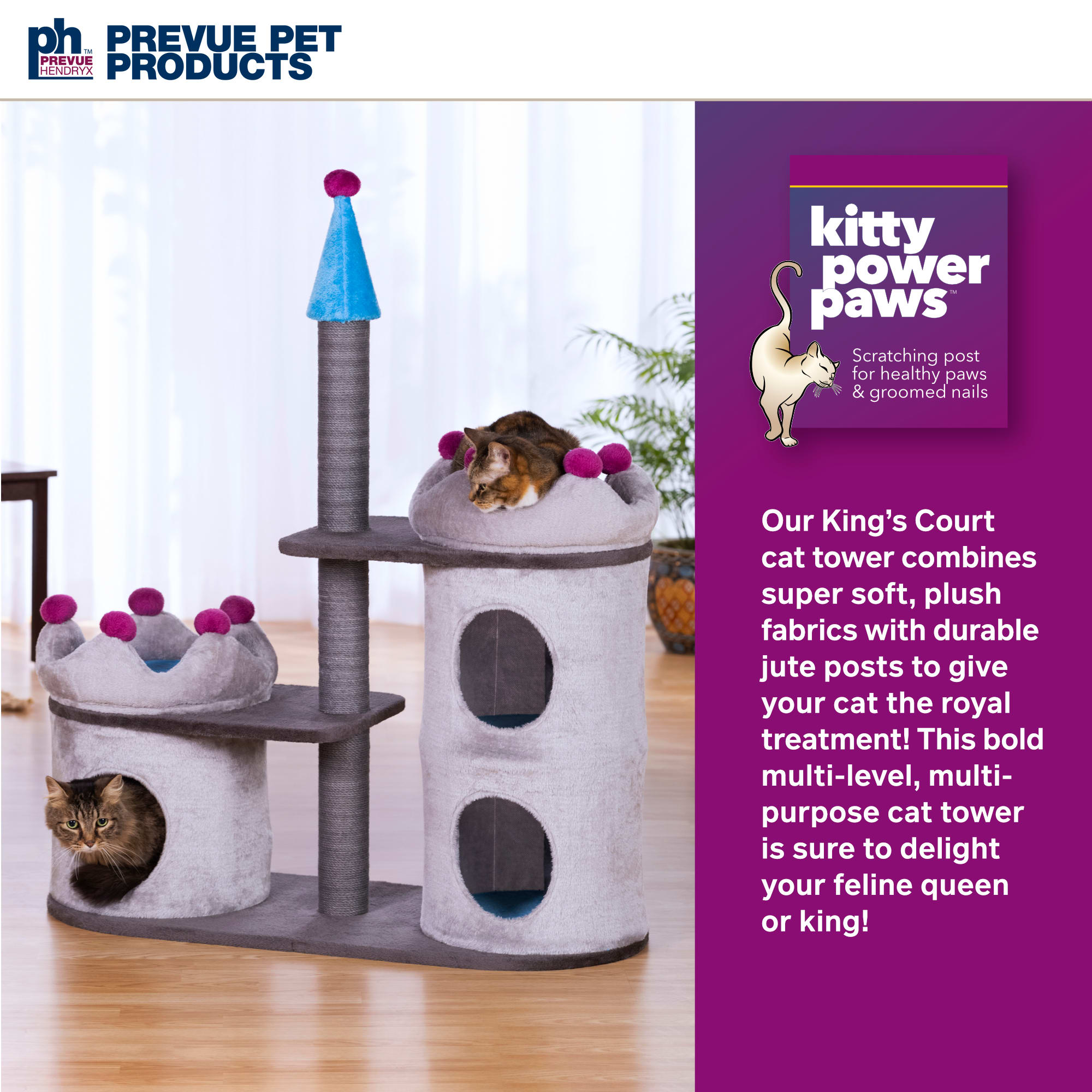 Prevue Pet Products King s Court Castle Cat Tree 46 H Petco