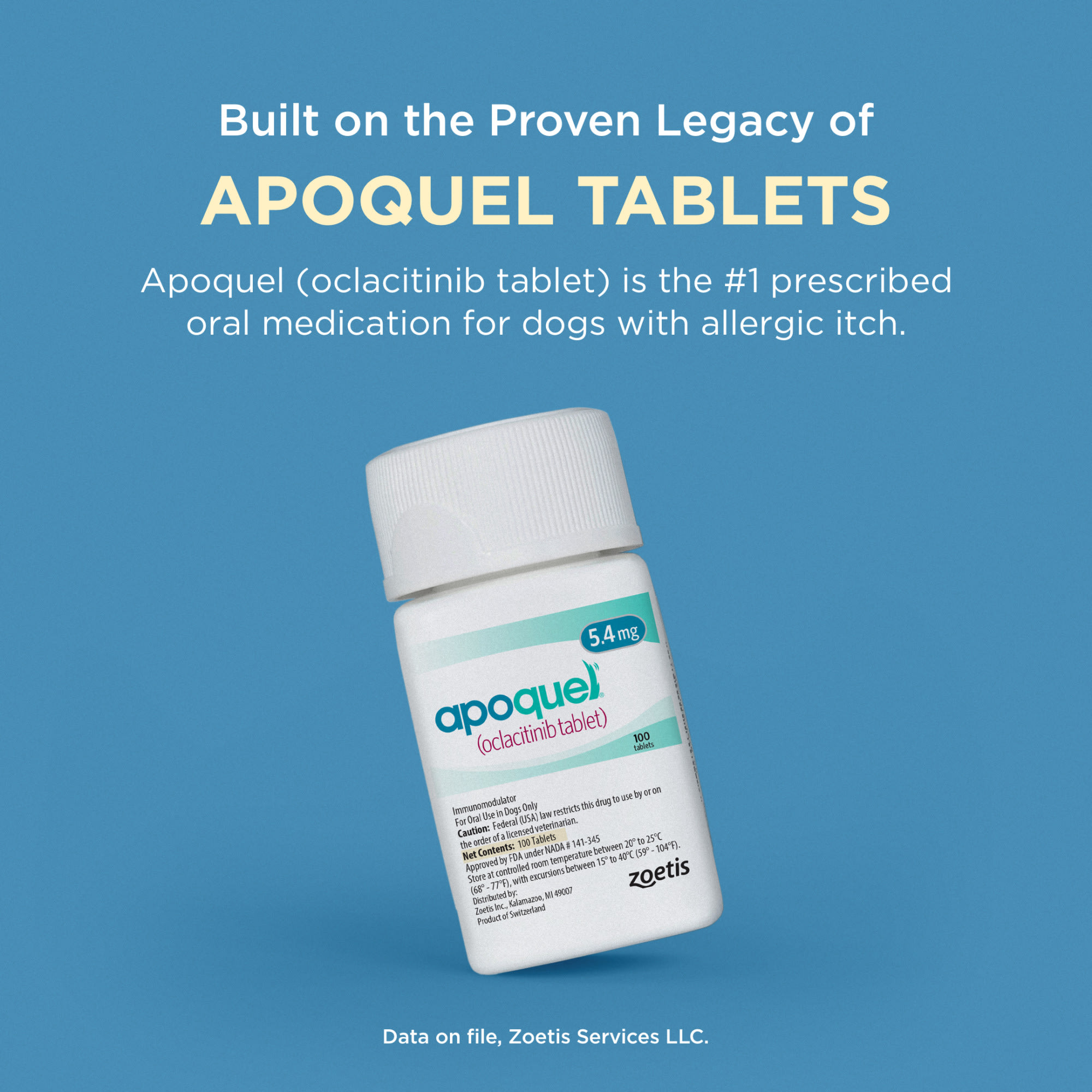 Apoquel Chewable 5.4 MG RX Tablets for Dogs Count of 30