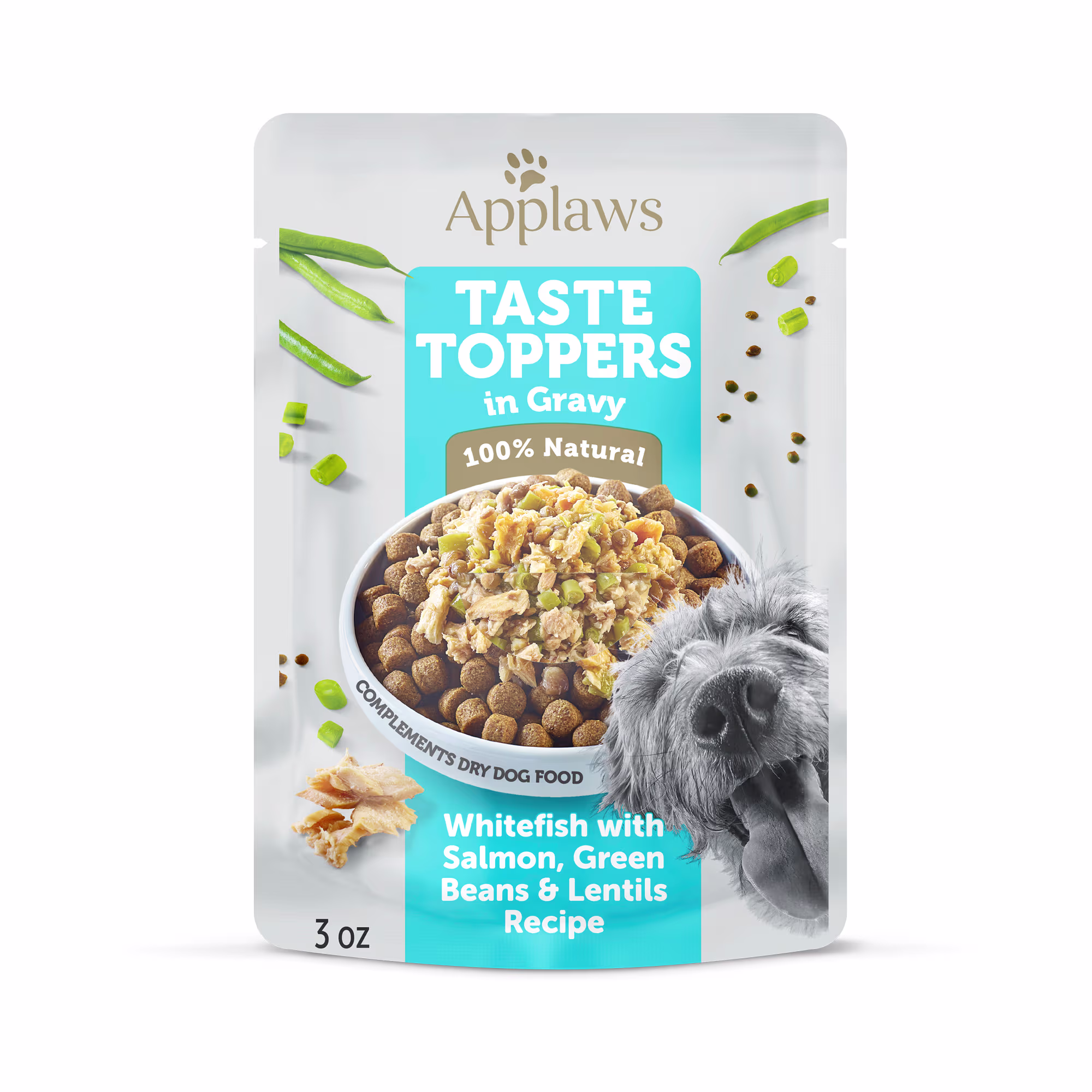 Applaws Whitefish & Salmon Dog Food Topper, 3 oz, 12Pack