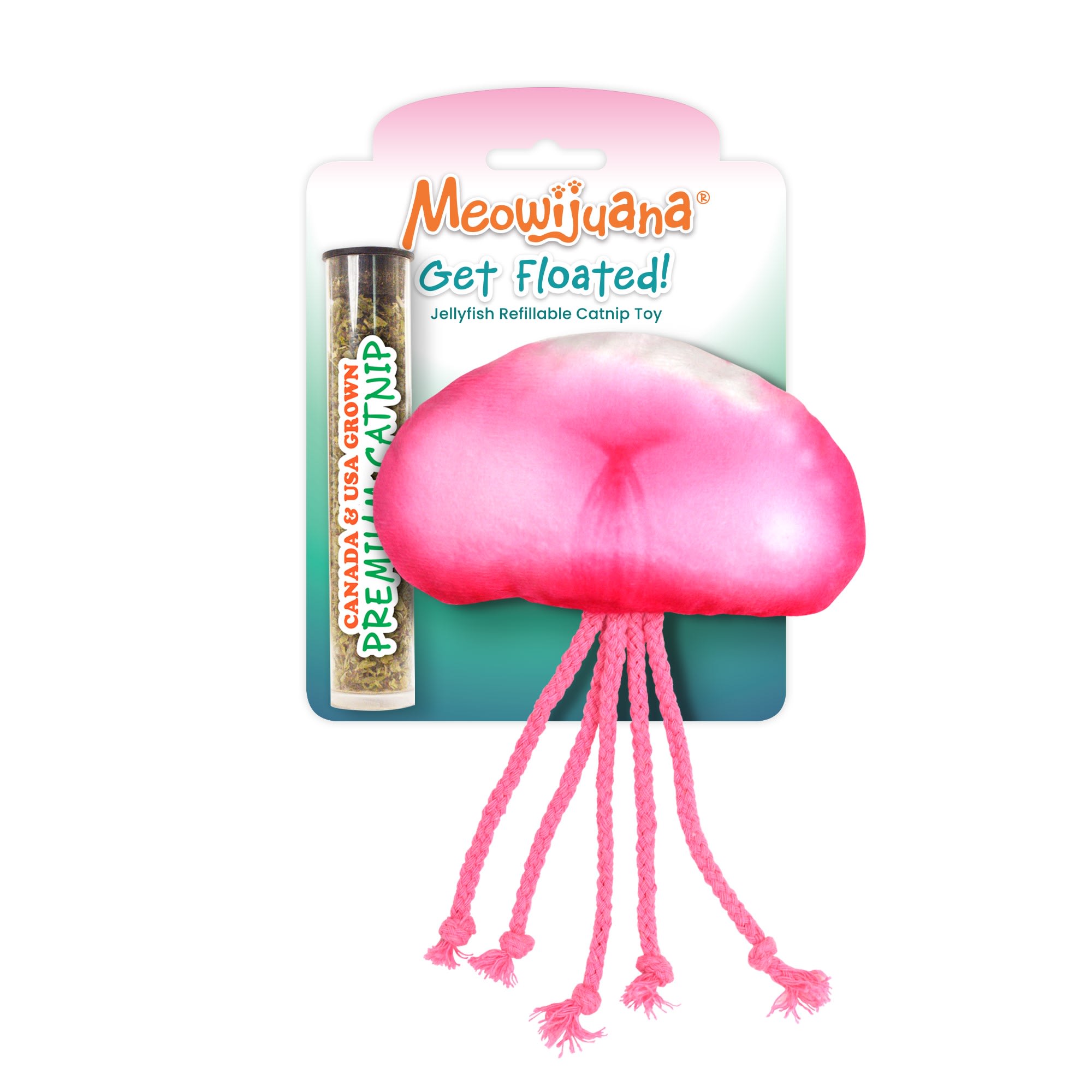 Meowijuana Get Floated Refillable Jellyfish Cat Toy Small