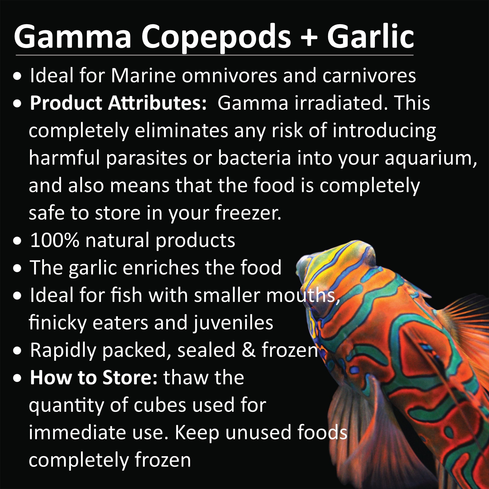 Tropical Marine Gamma Frozen Copepod + Garlic, 570 g, 6 Ct. | Petco