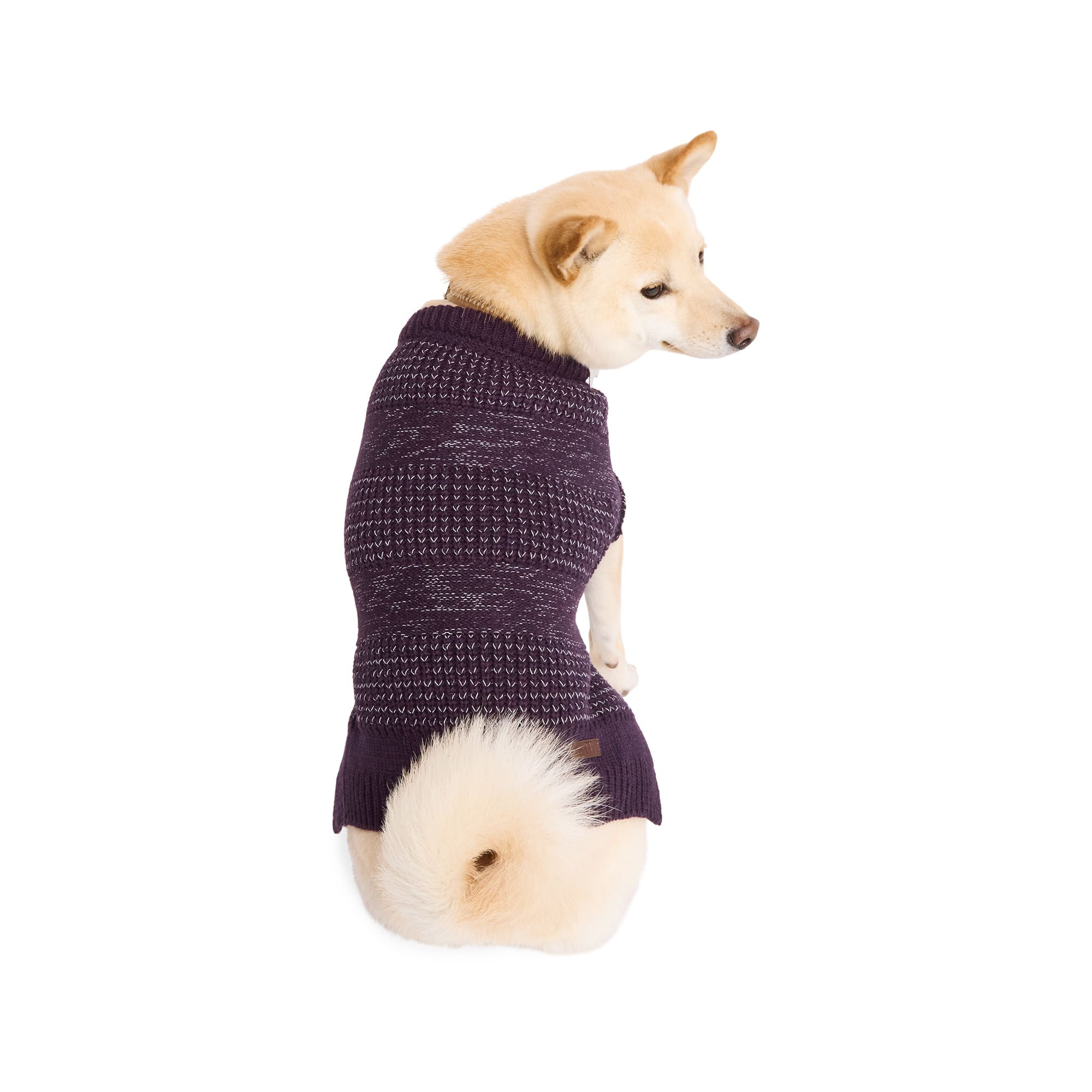 Reddy Reflective Dog Sweater Deep Purple X Small Petco