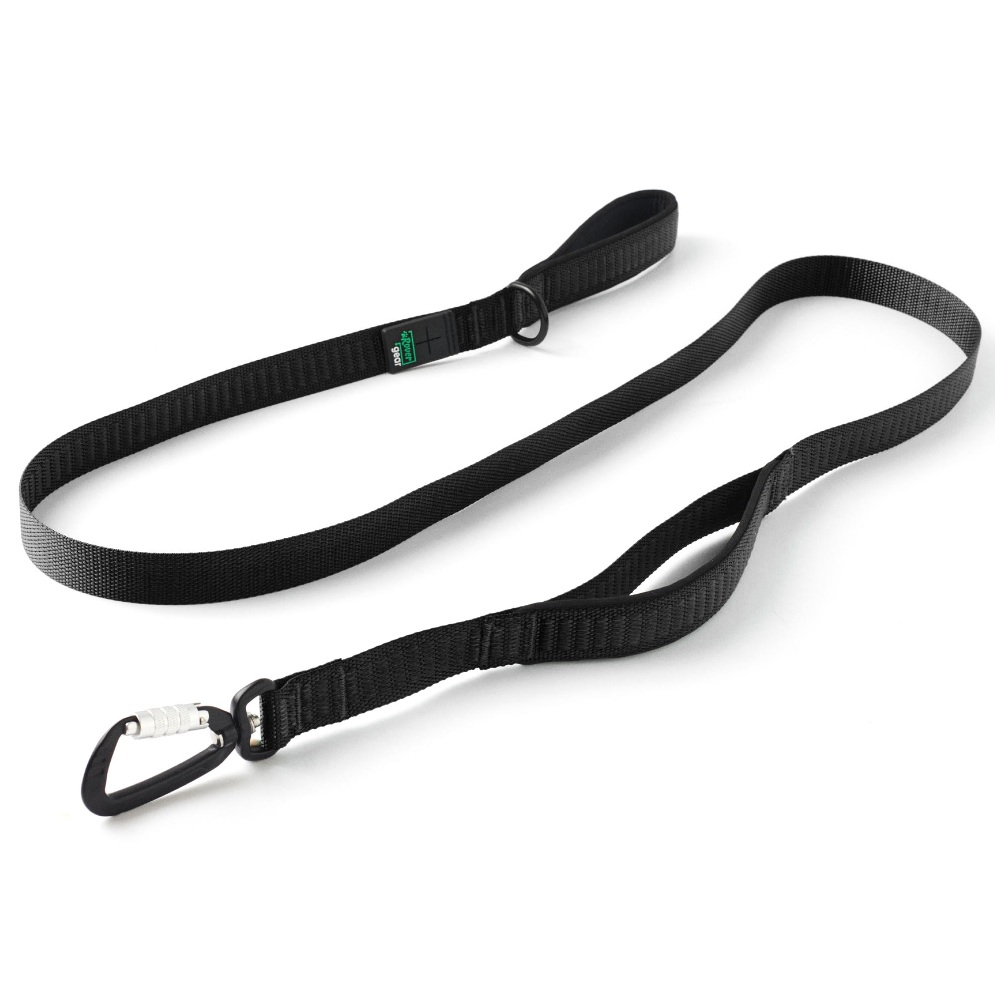Rover Gear Essential Dog Walking Leash, Black, 6 ft. Long, 1 in. Wide
