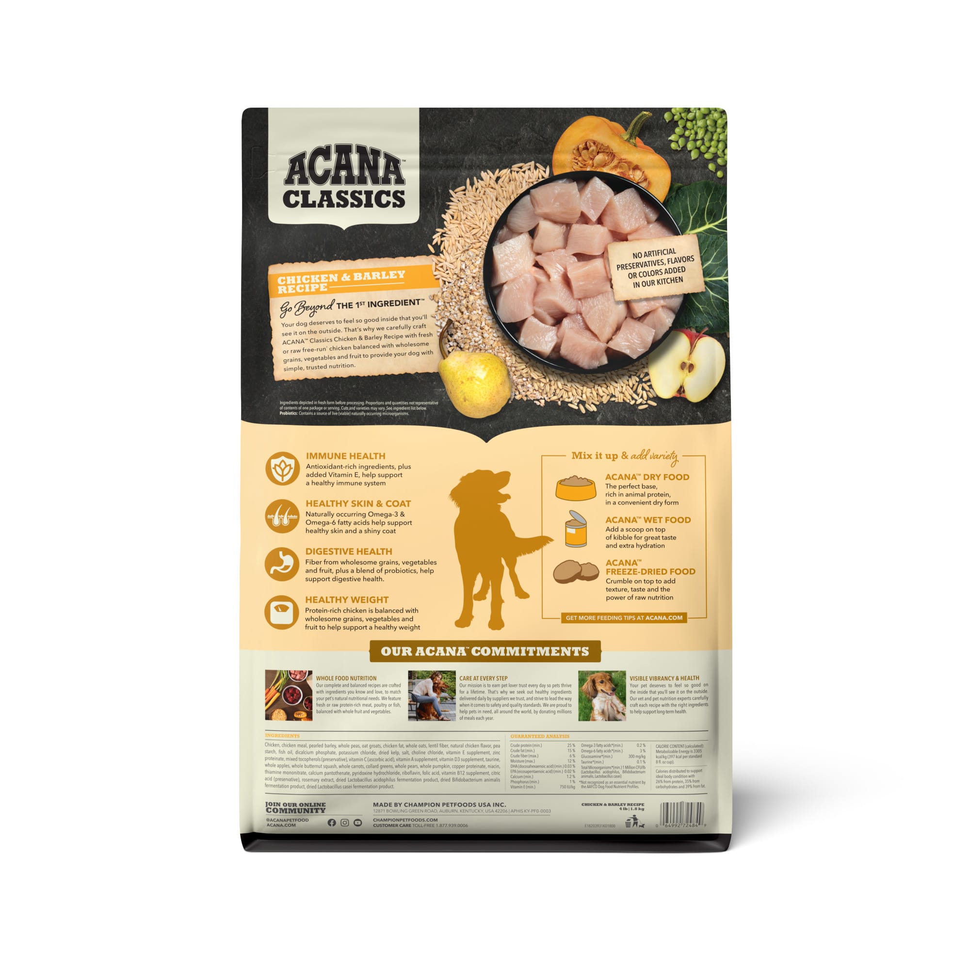ACANA Classics Chicken Barley Recipe Dry Dog Food, Petco