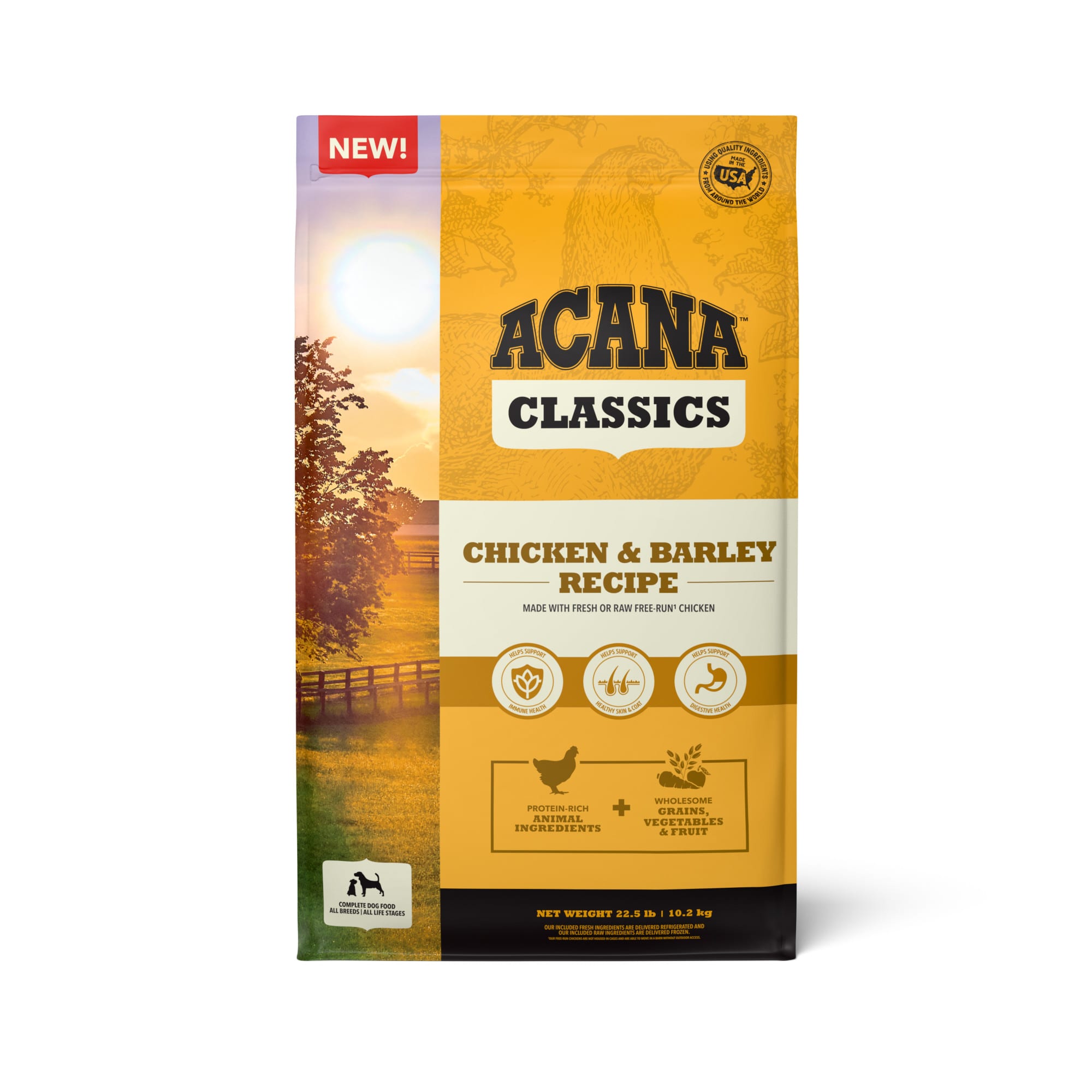 ACANA Classics Chicken Barley Recipe Dry Dog Food 4 lbs