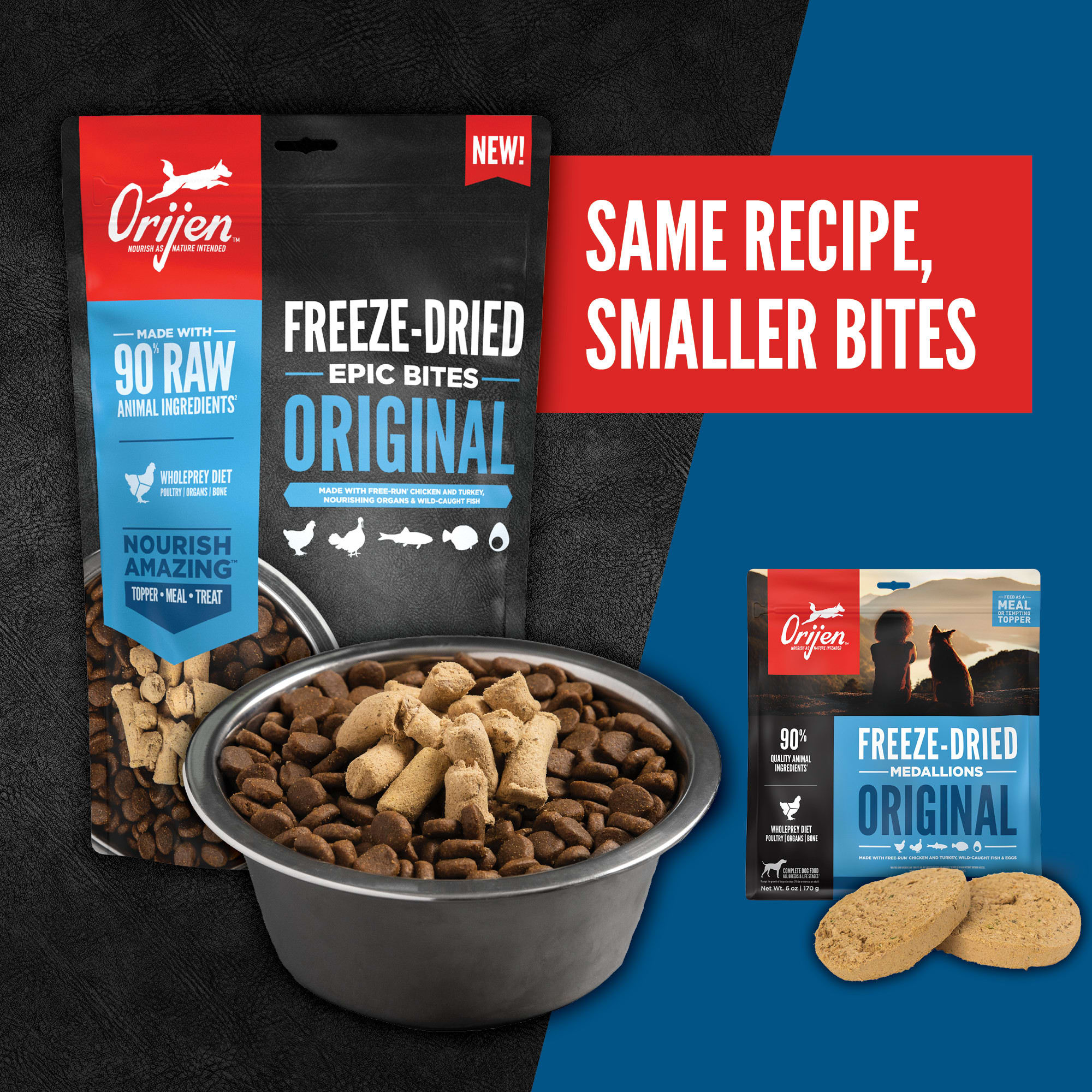 ORIJEN Original Freeze Dried Grain Free Dog Food, 6 oz. | Petco