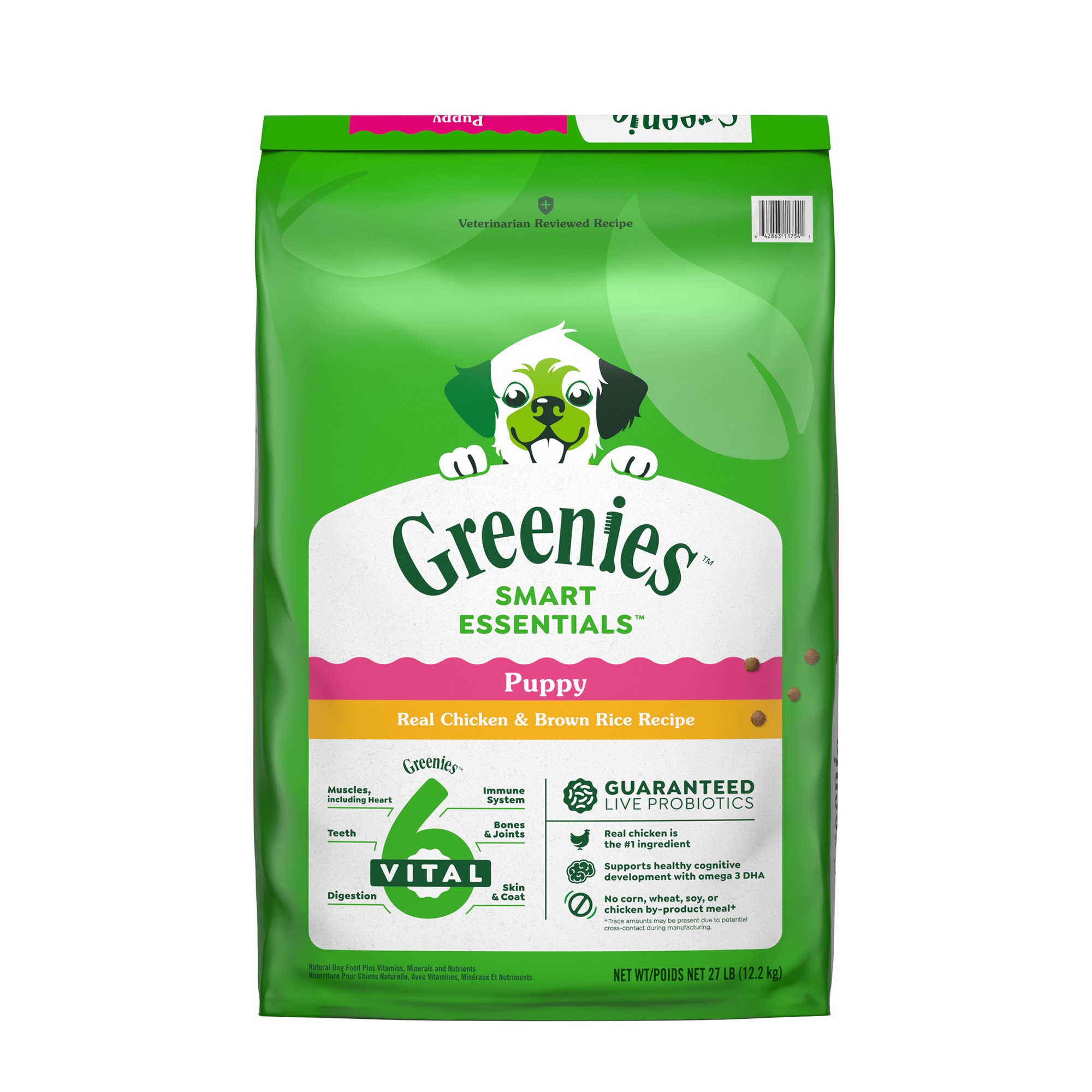 Greenies SMART ESSENTIALS High Protein Real Chicken & Brown Rice Recipe ...