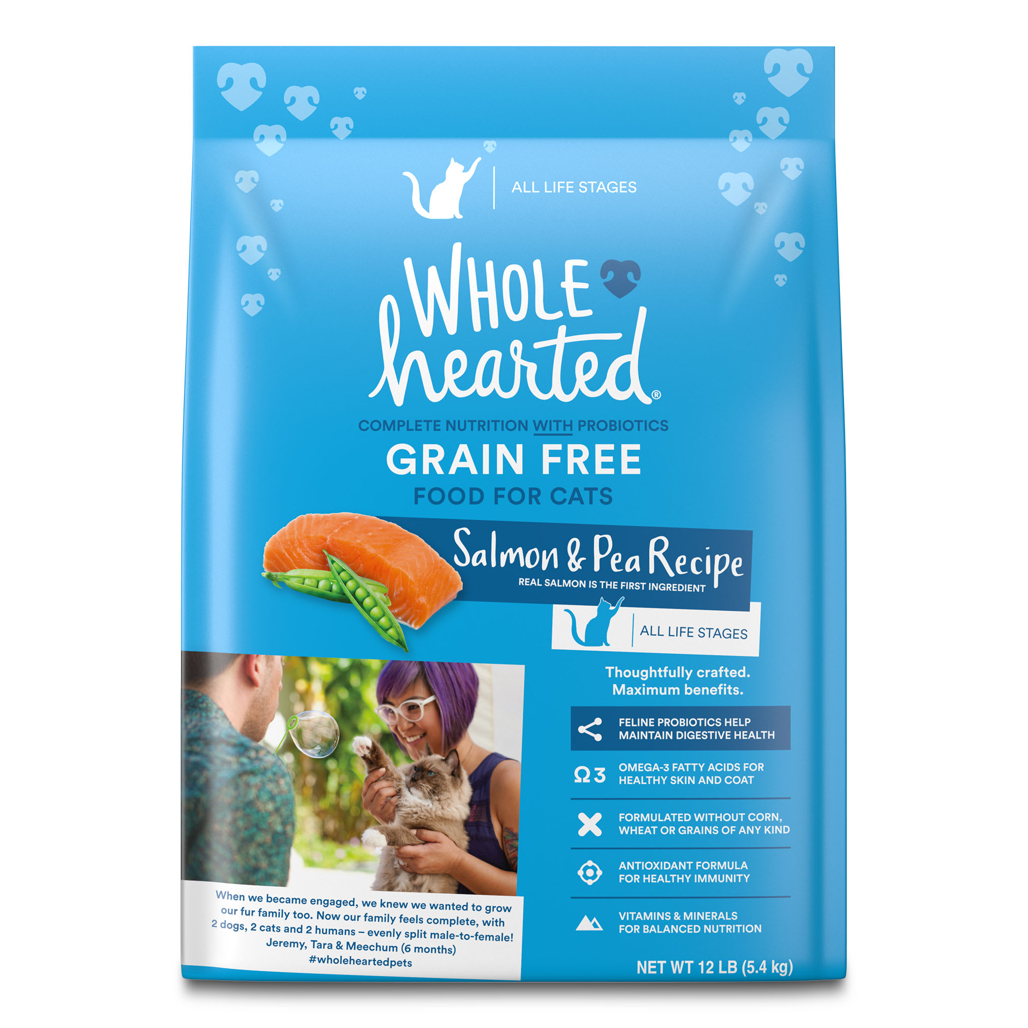 WholeHearted Grain Free Salmon Formula Dry Cat Food, 12 lbs. | Petco