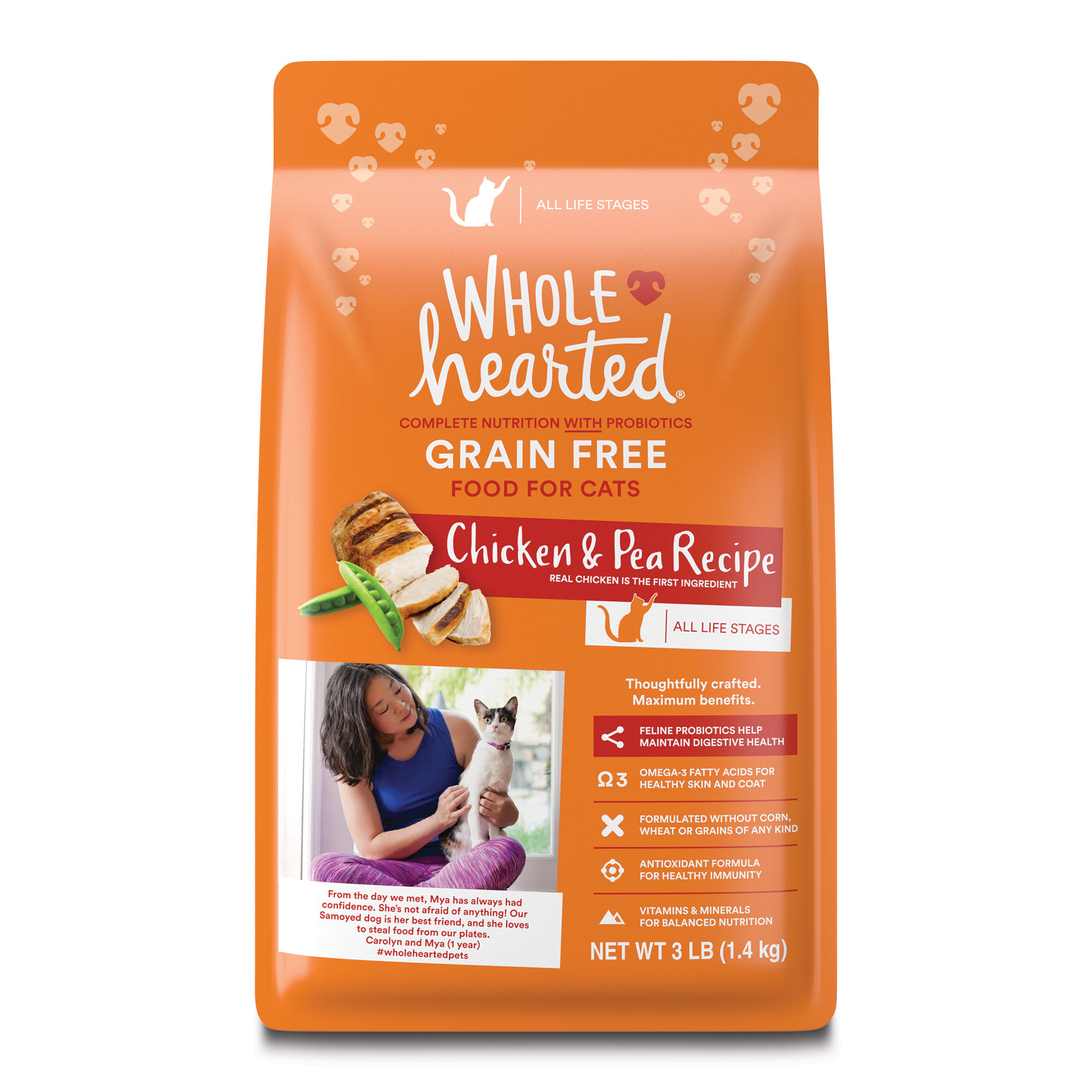 WholeHearted Grain Free Chicken Formula Dry Cat Food 12 lbs. Petco