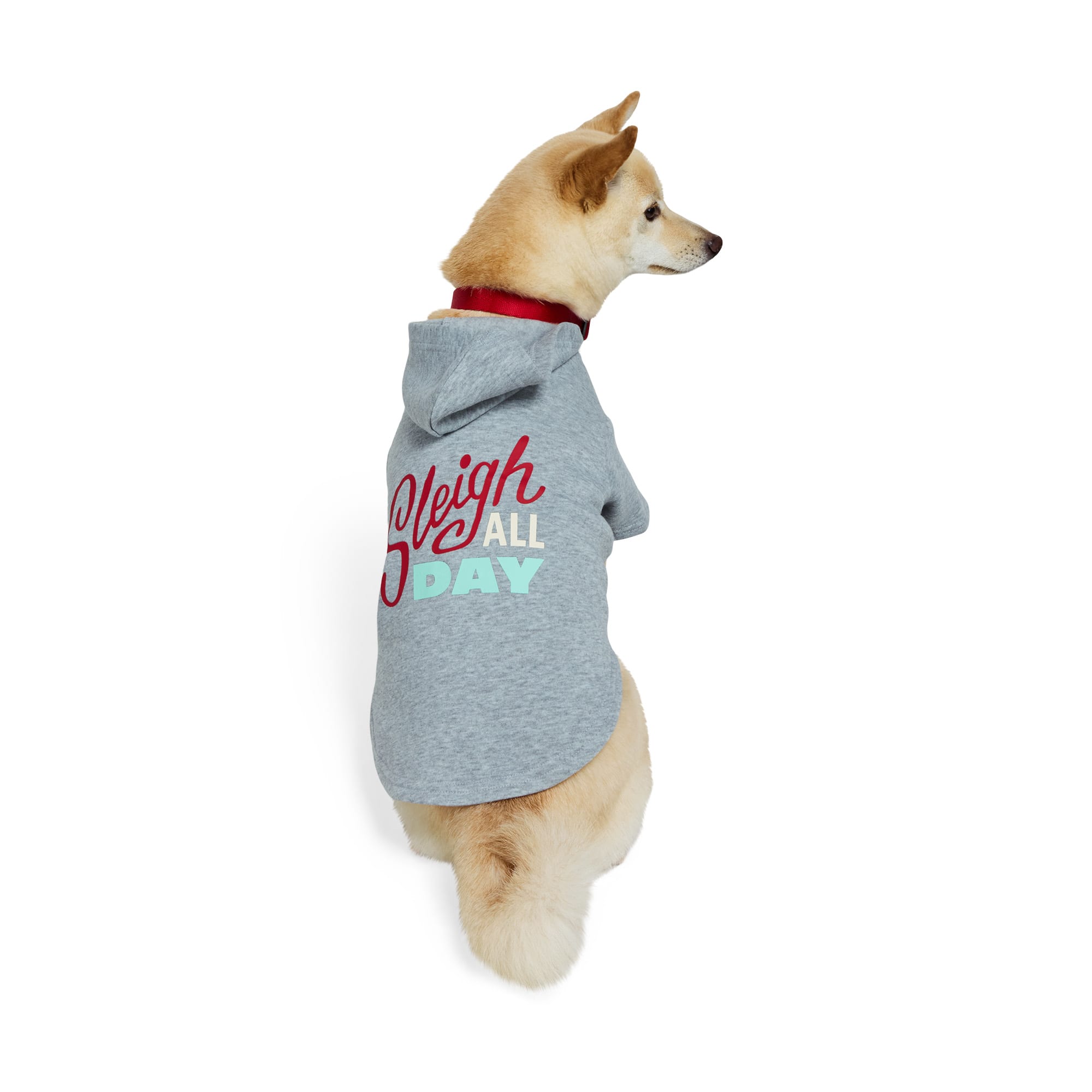 Merry Makings Sleigh All Day Hoodie for Pets XX Small Grey Petco