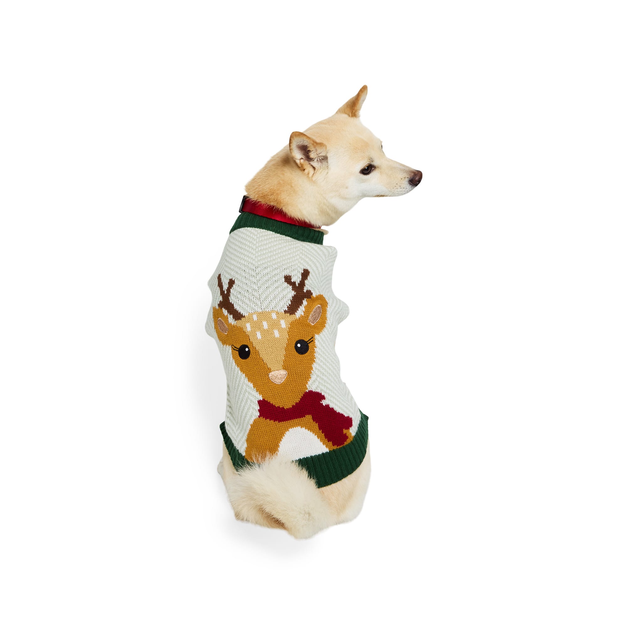 Merry Makings Deer Sweater for Pets XX Small Green Petco