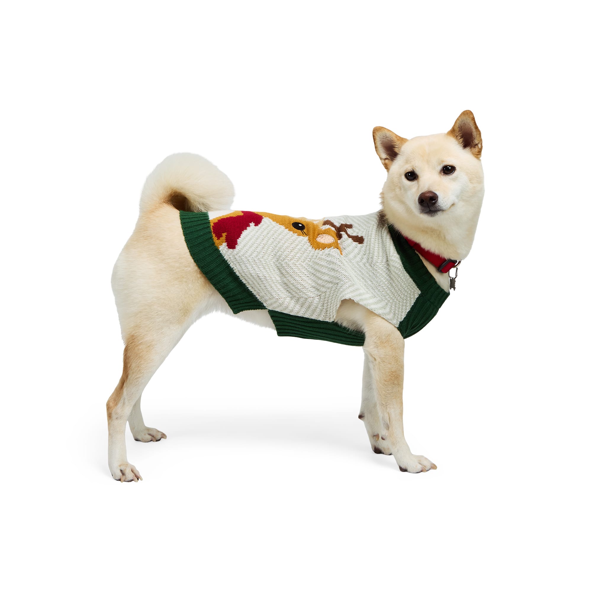 Merry Makings Deer Sweater for Pets 3X Large Green