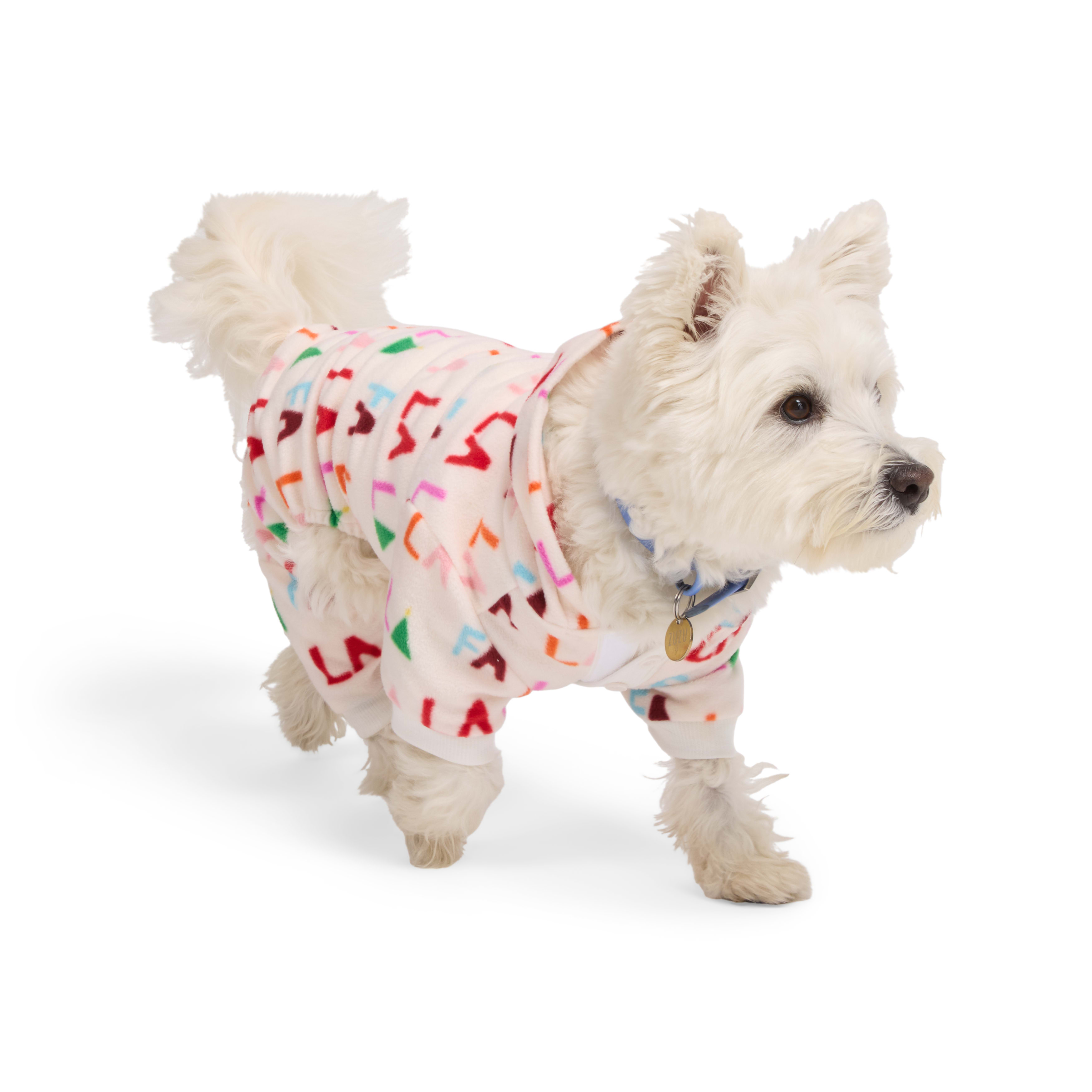 Merry Makings Fa La La Print Playsuit for Dogs X Small Multi Color