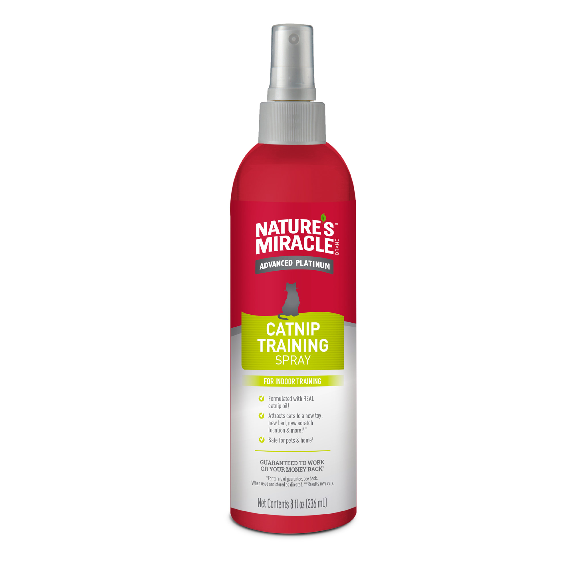 Nature s Miracle Advanced Platinum Catnip Training Spray with Real Oil 8 fl. oz. Petco