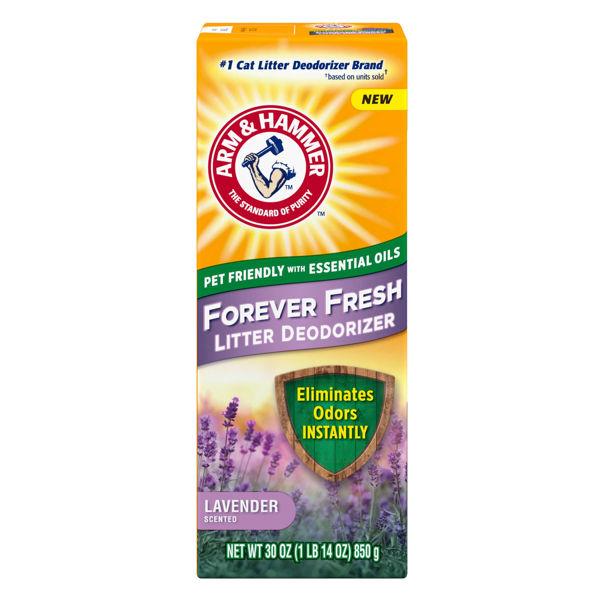 Arm & Hammer Forever Fresh Pet-Friendly Lavender Scent Cat Litter ...