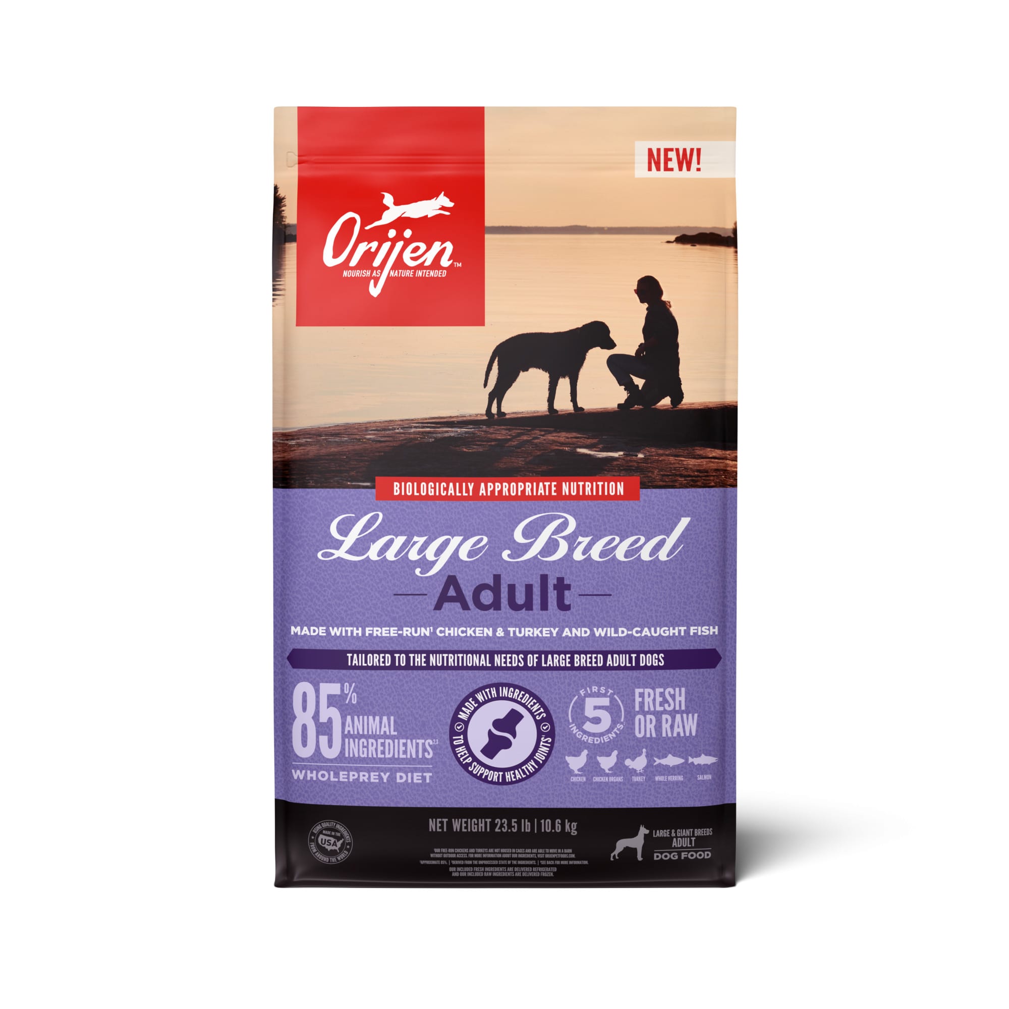 ORIJEN Large Breed Adult Dry Dog Food 23.5 lbs