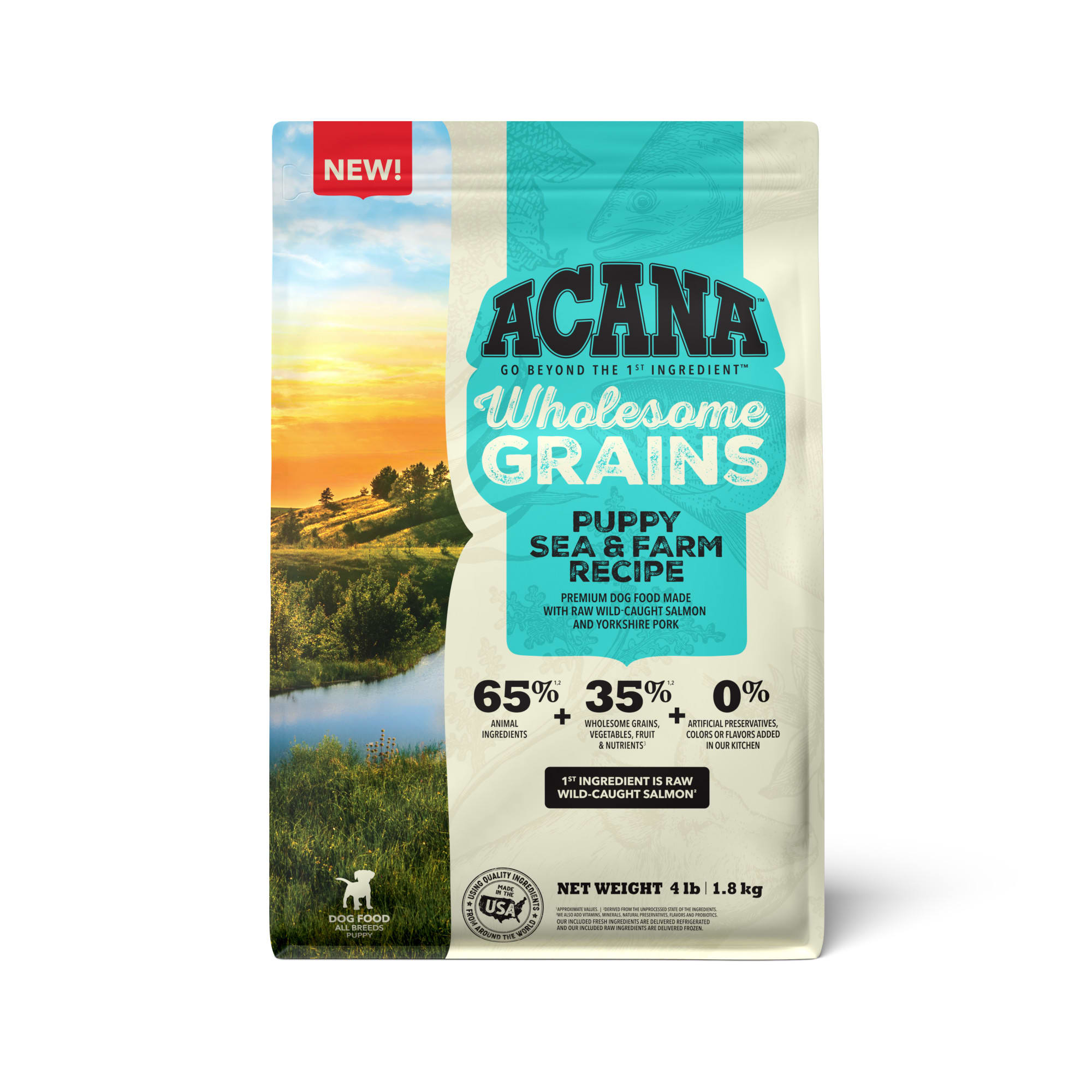 ACANA Wholesome Grains, Puppy Sea & Farm Recipe Dry Dog Food
