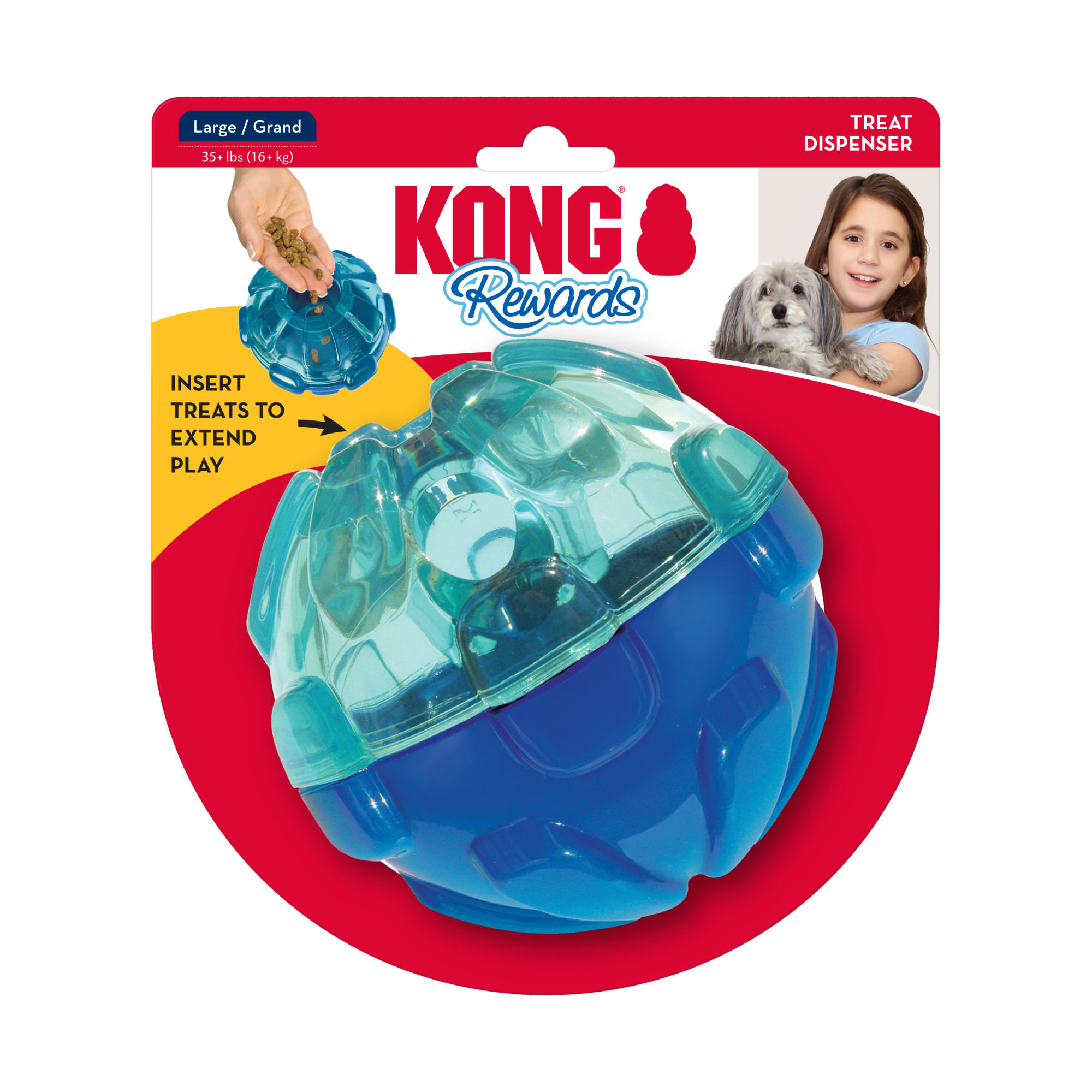 KONG Rewards Ball Dog Toy, X-Small | Petco