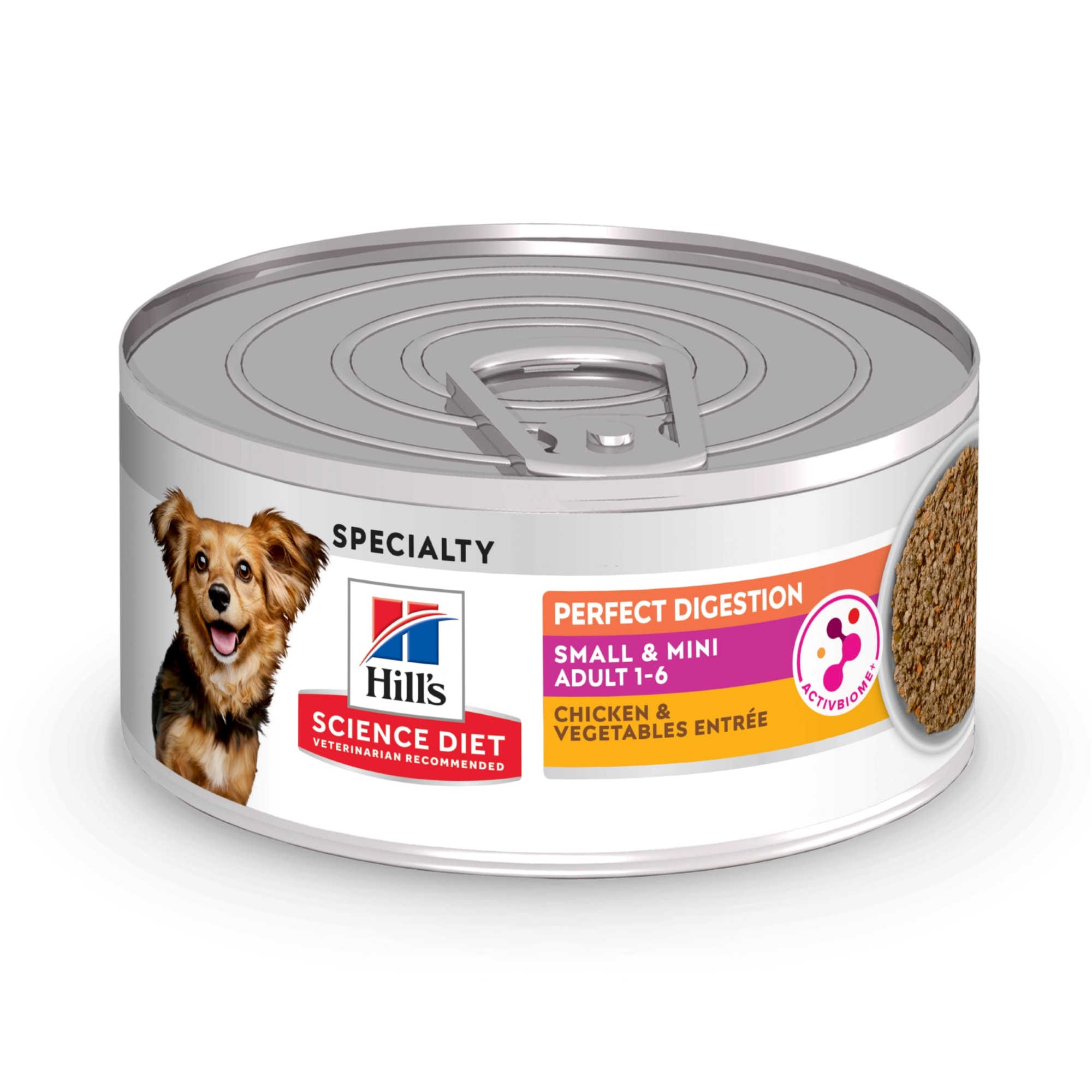 Hill s Science Diet Adult Perfect Digestion Small Mini Chicken Vegetables Entree Canned Dog Food 5.8 oz. Case of 24 Petco