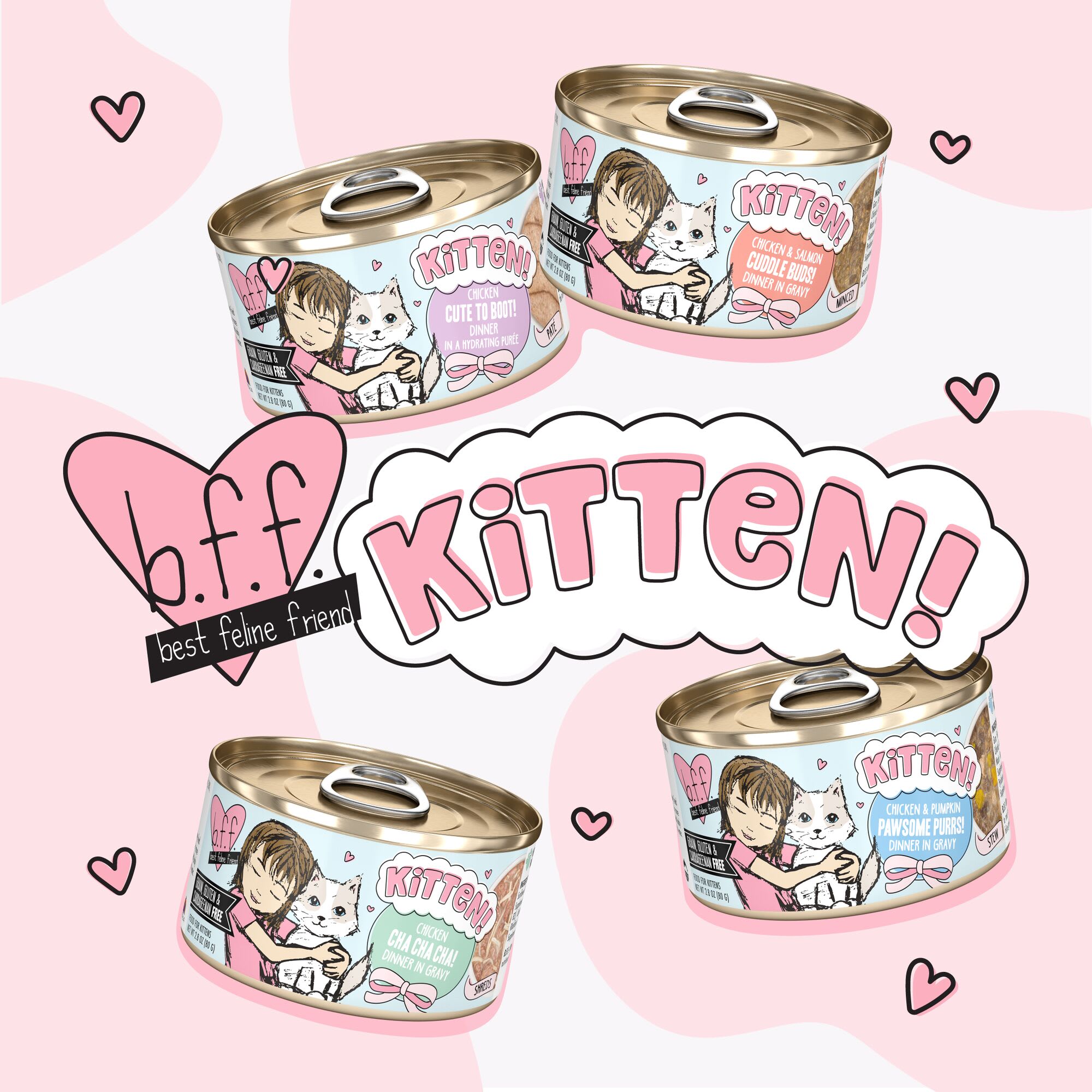 B.F.F. Kitten! Chicken Pate Cute To Boot! Dinner in a Hydrating
