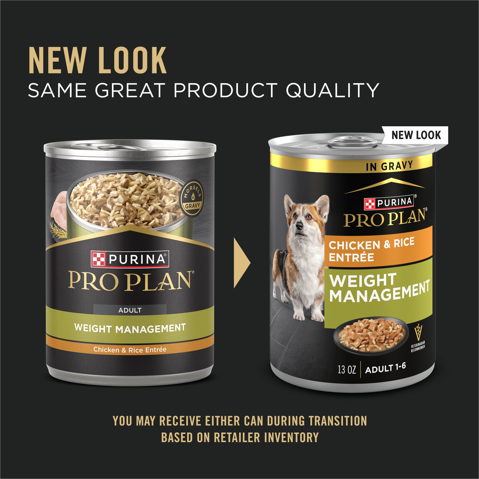 Purina Pro Plan Weight Management Chicken Rice Morsels in Gravy