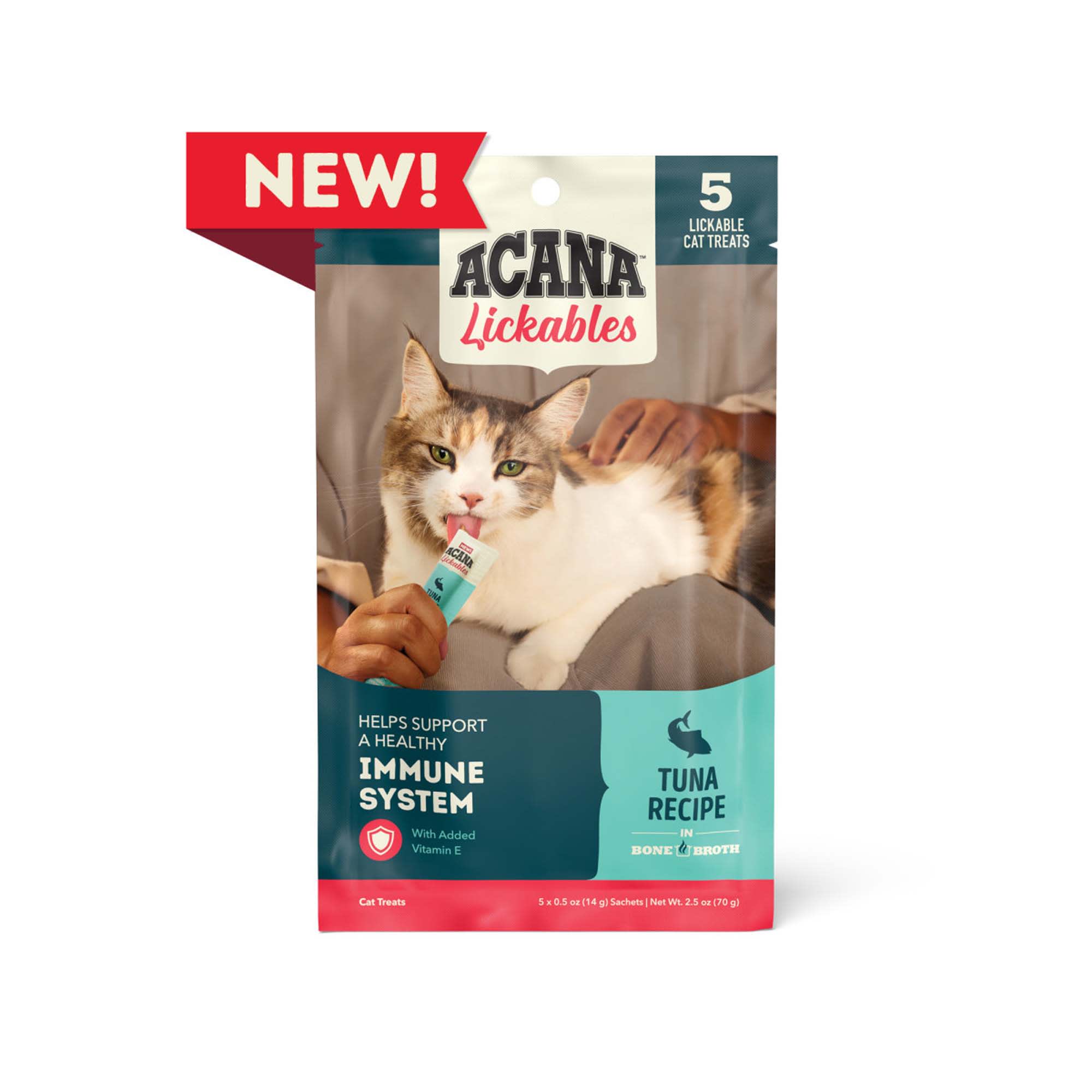 ACANA Lickables Tuna Recipe Immune System Cat Treats 2.5 oz. Count of 5 Petco