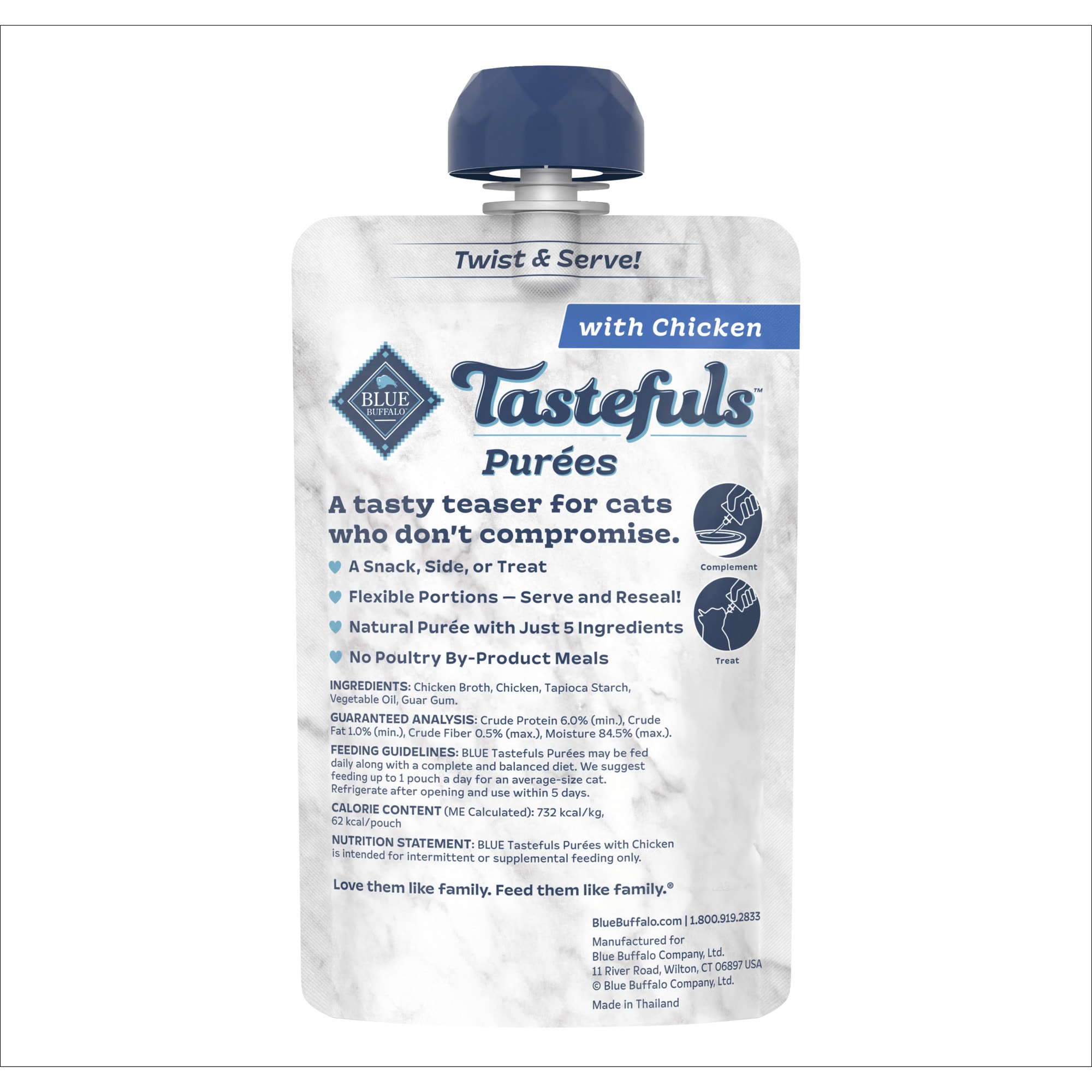 Blue Buffalo BLUE Tastefuls Chicken Resealable Twist Cap Adult Cat