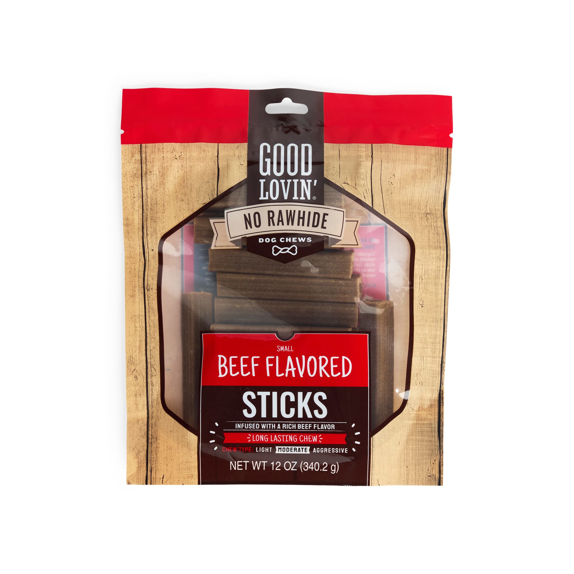 Good Lovin Rawhide Free Small Beef Stick for Dogs 12 oz