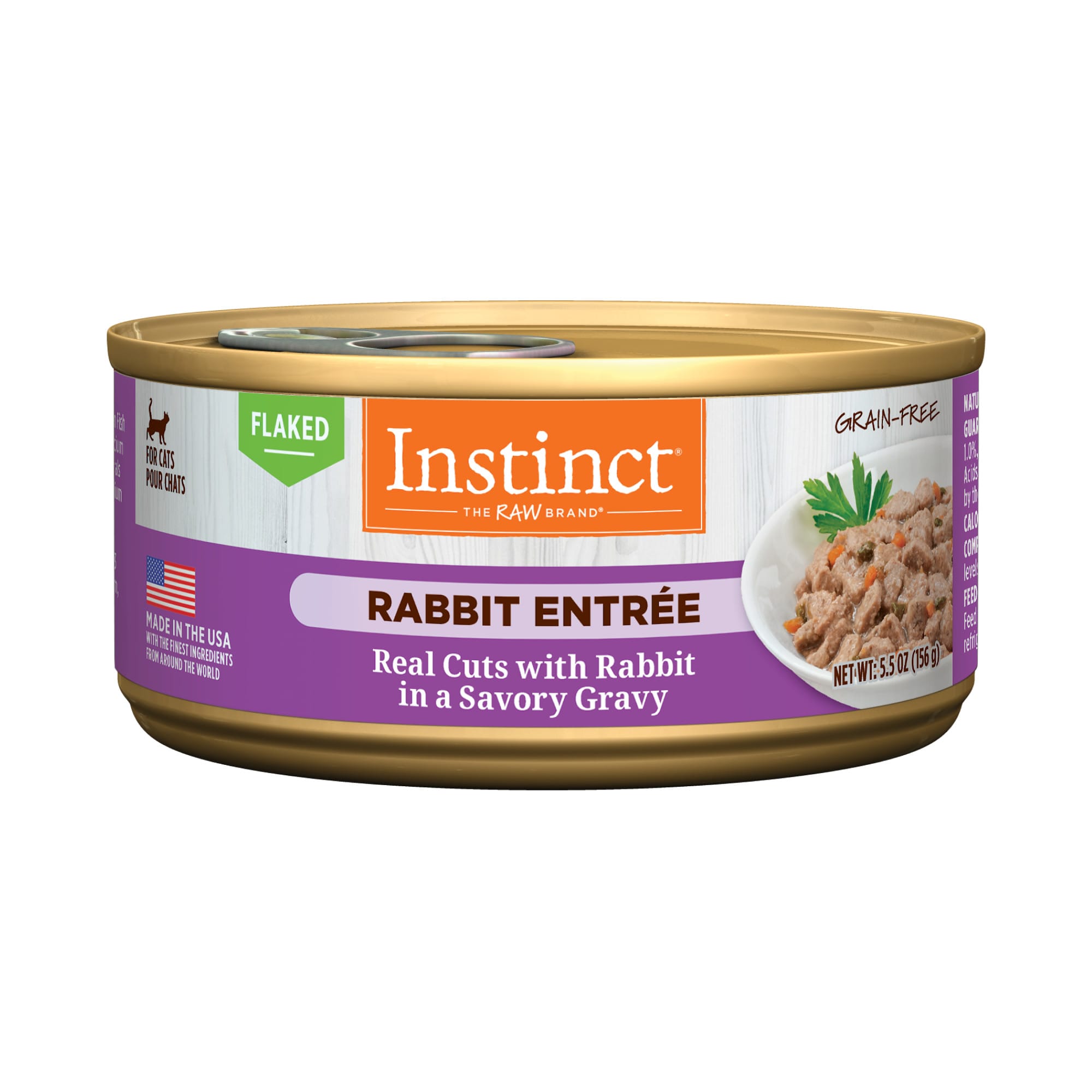 Instinct Flaked Rabbit Entree Wet Canned Cat Food, 5.5 oz. | Petco