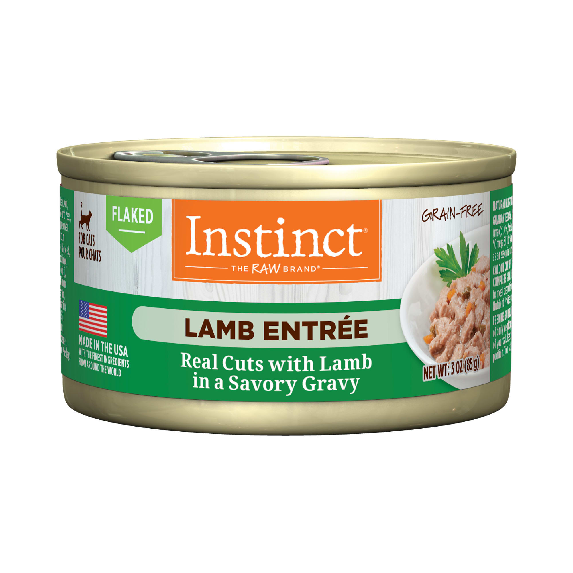 Instinct Flaked Lamb Entree Wet Canned Cat Food, 3 oz., Case of 24 | Petco