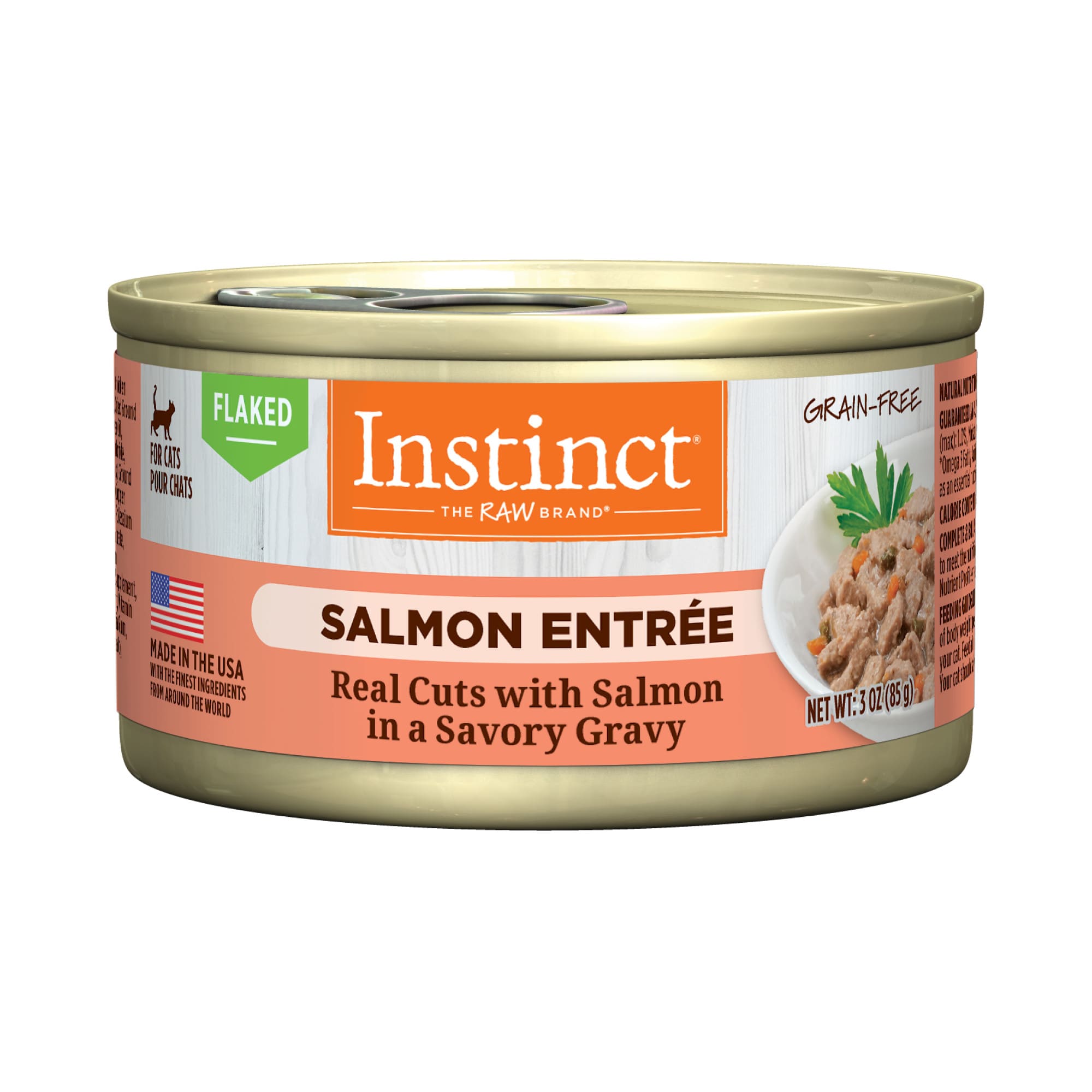 Instinct Flaked Salmon Entree Wet Canned Cat Food, 3 oz., Case of 24 ...