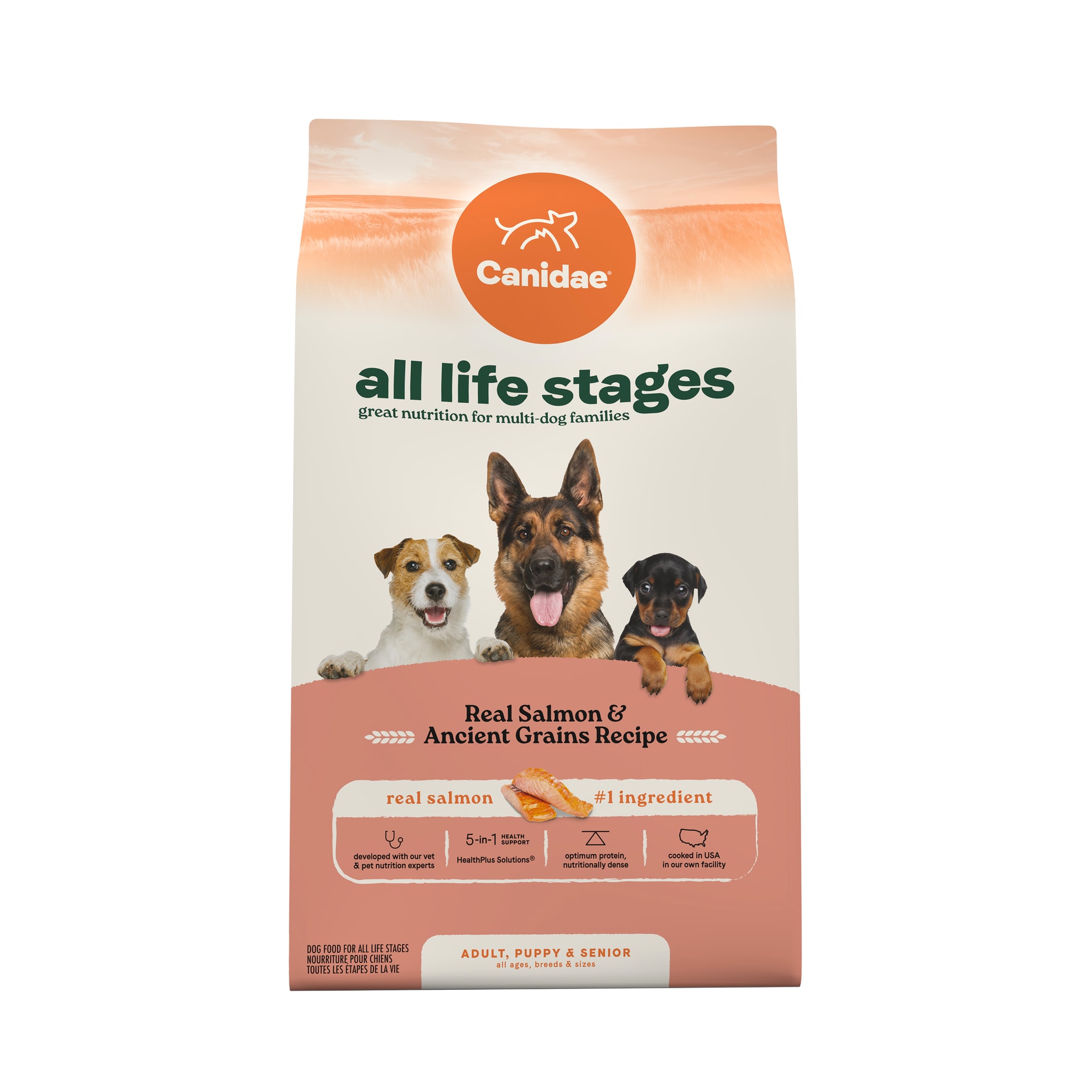 Canidae Salmon Ancient Grains All Life Stages Dog Food 27 lbs