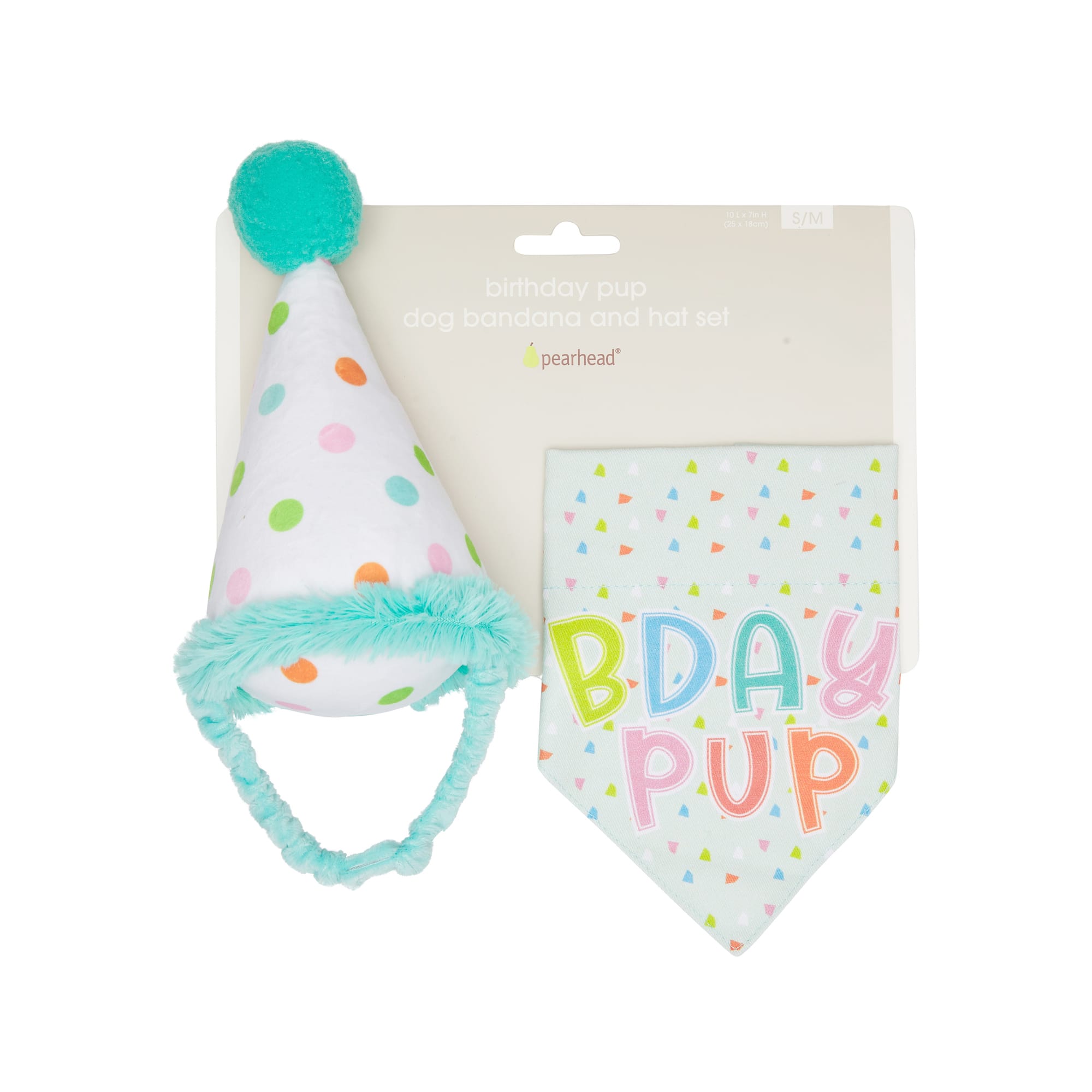 Dog Birthday Hat & Bandana Set – Adjustable Party Hat With Number & Bow For Large Medium Small Pets
