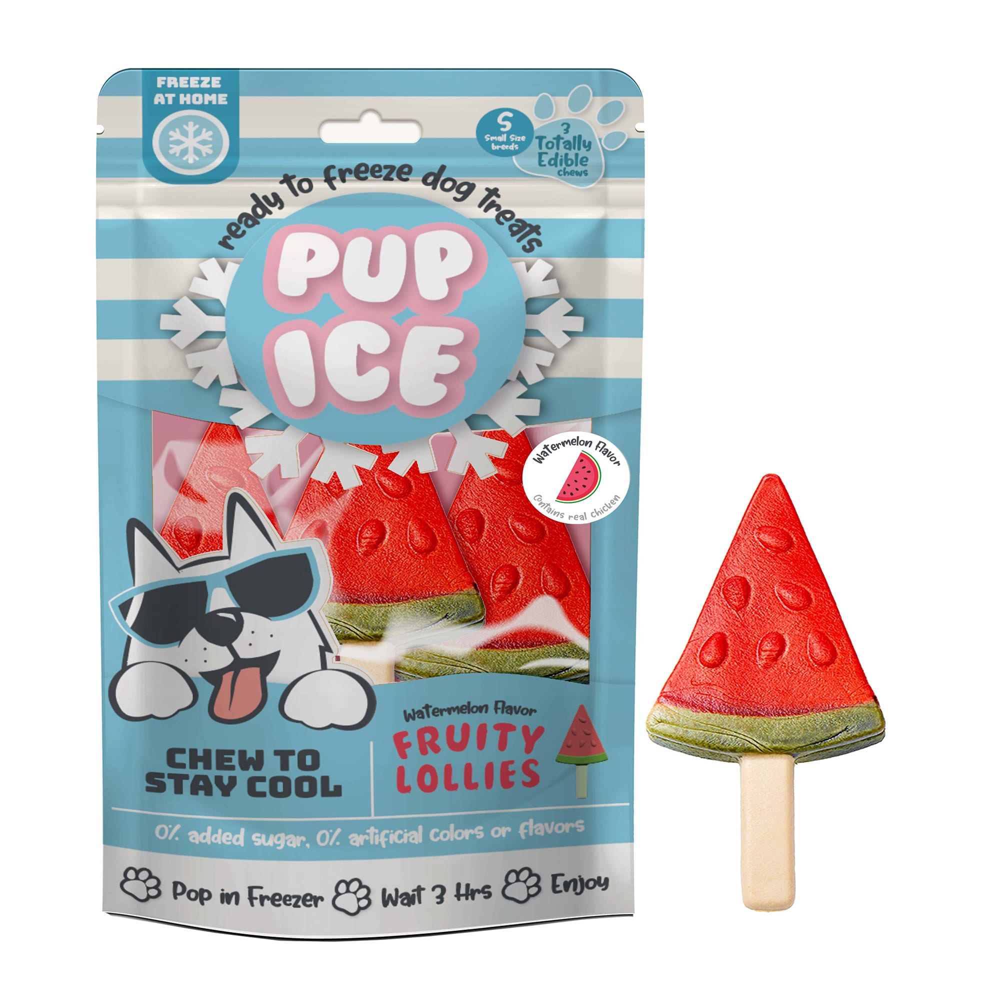 Frozen Dog Treats Doggy Ice Lollies Pup Ice Fruity Lollies