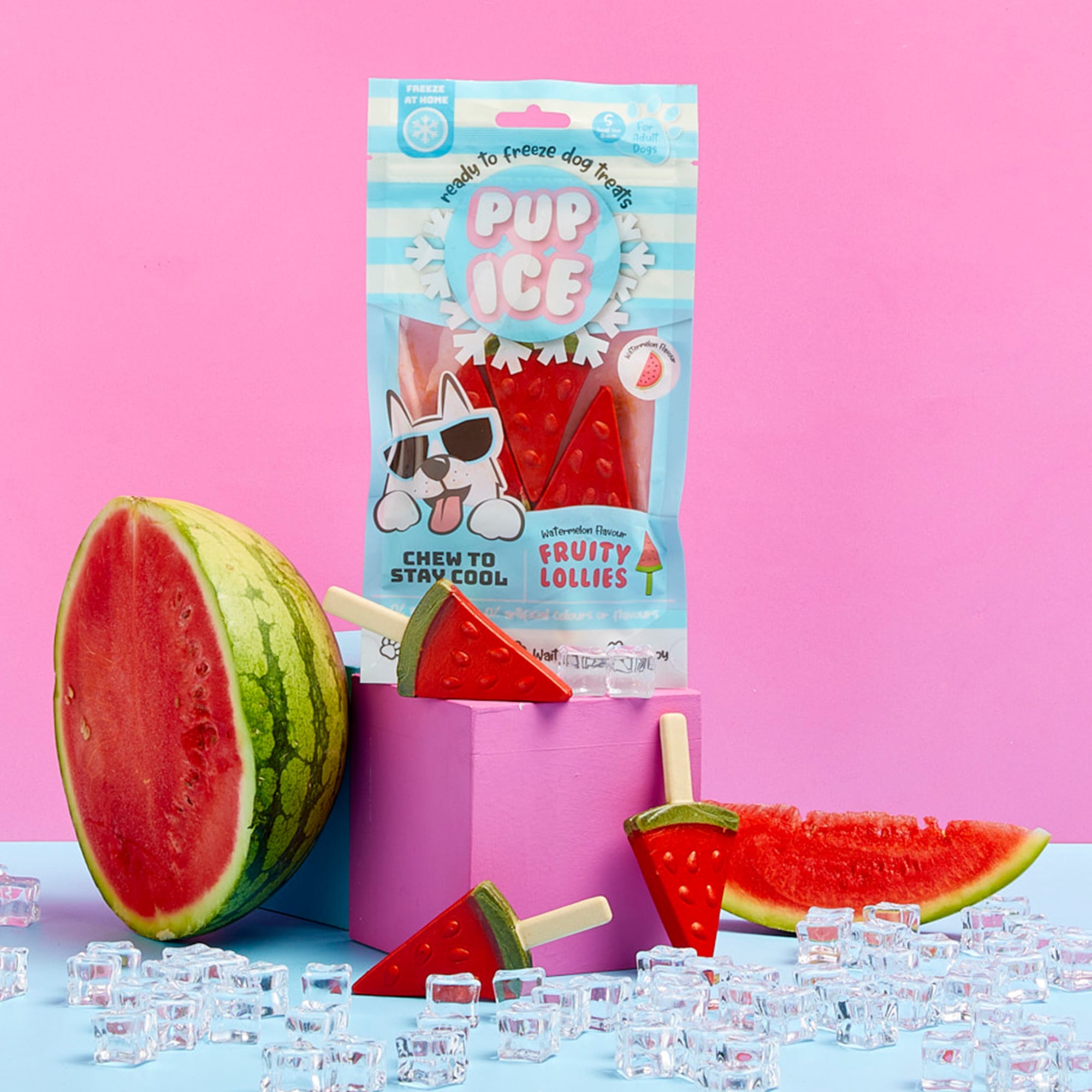 Pup Ice Fruity Lollies Watermelon Treats for Dogs, Pack of Petco