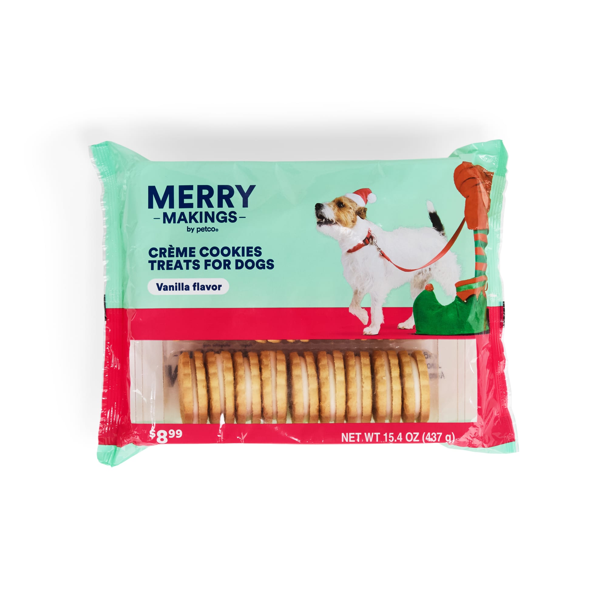 Merry Makings Creme Sandwich Dog Cookies 15.4 oz