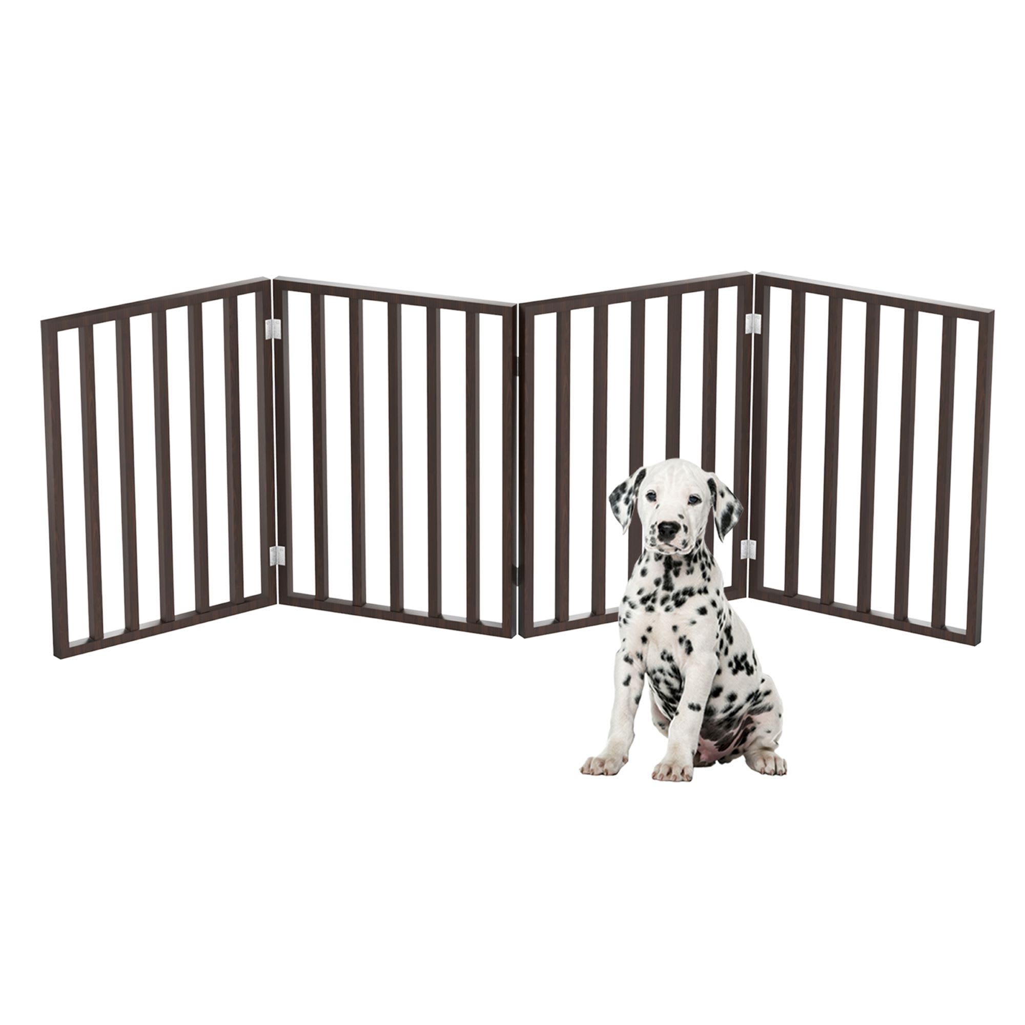Pet Adobe 4-Panel Indoor Foldable Pet Gate 24 in-Tall by 72 in