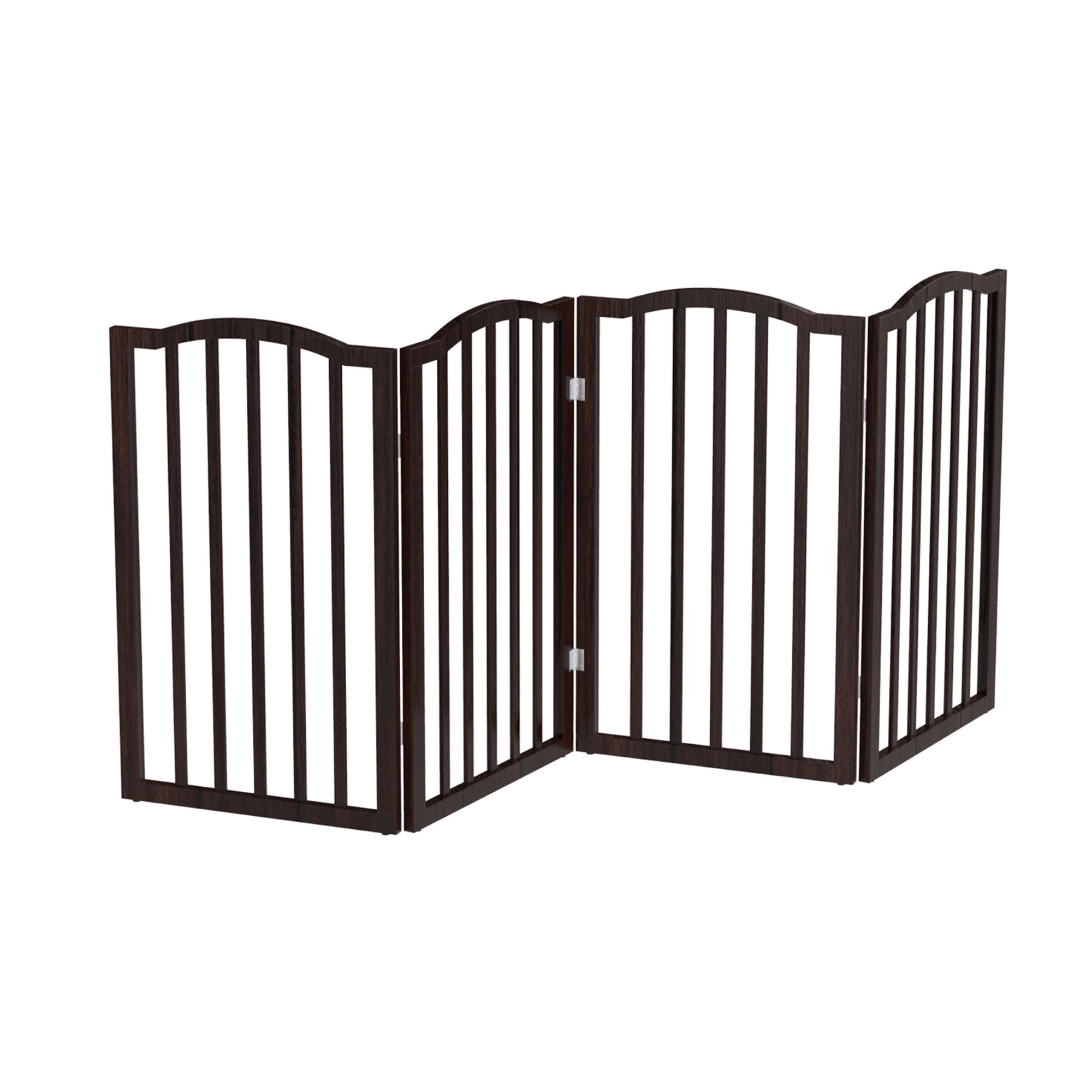 Pet Adobe 4-Panel Indoor Foldable Pet Gate 32 in-Wide by 74 in