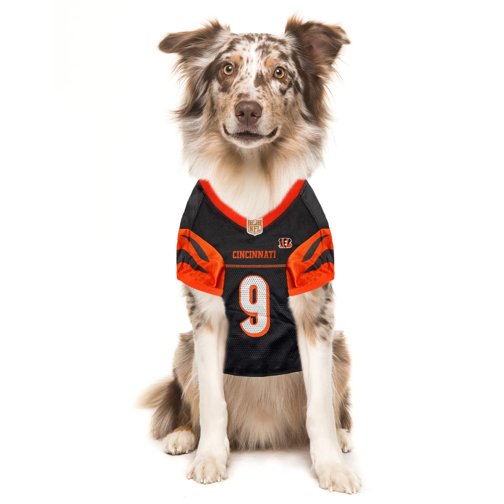 Pets First Joe Burrow Pet Jersey, Large, Cincinnati Bengals Petco