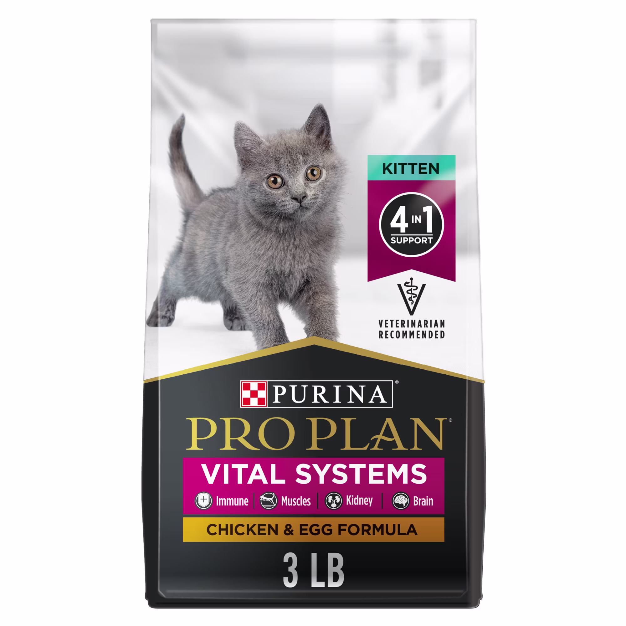 しらす PURINA PRO PLAN KITTEN 85g Purina Pro Plan Vital Systems Chicken & Egg Formula 4-in-1