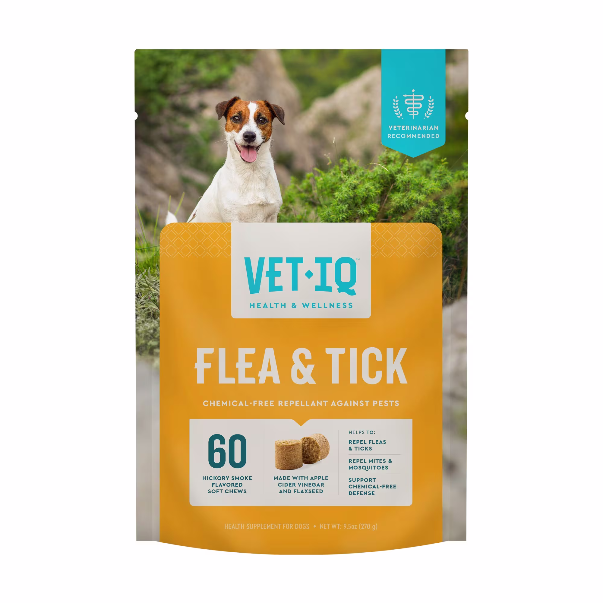 VetIQ Flea & Tick Soft Dog Chew, Count of 60