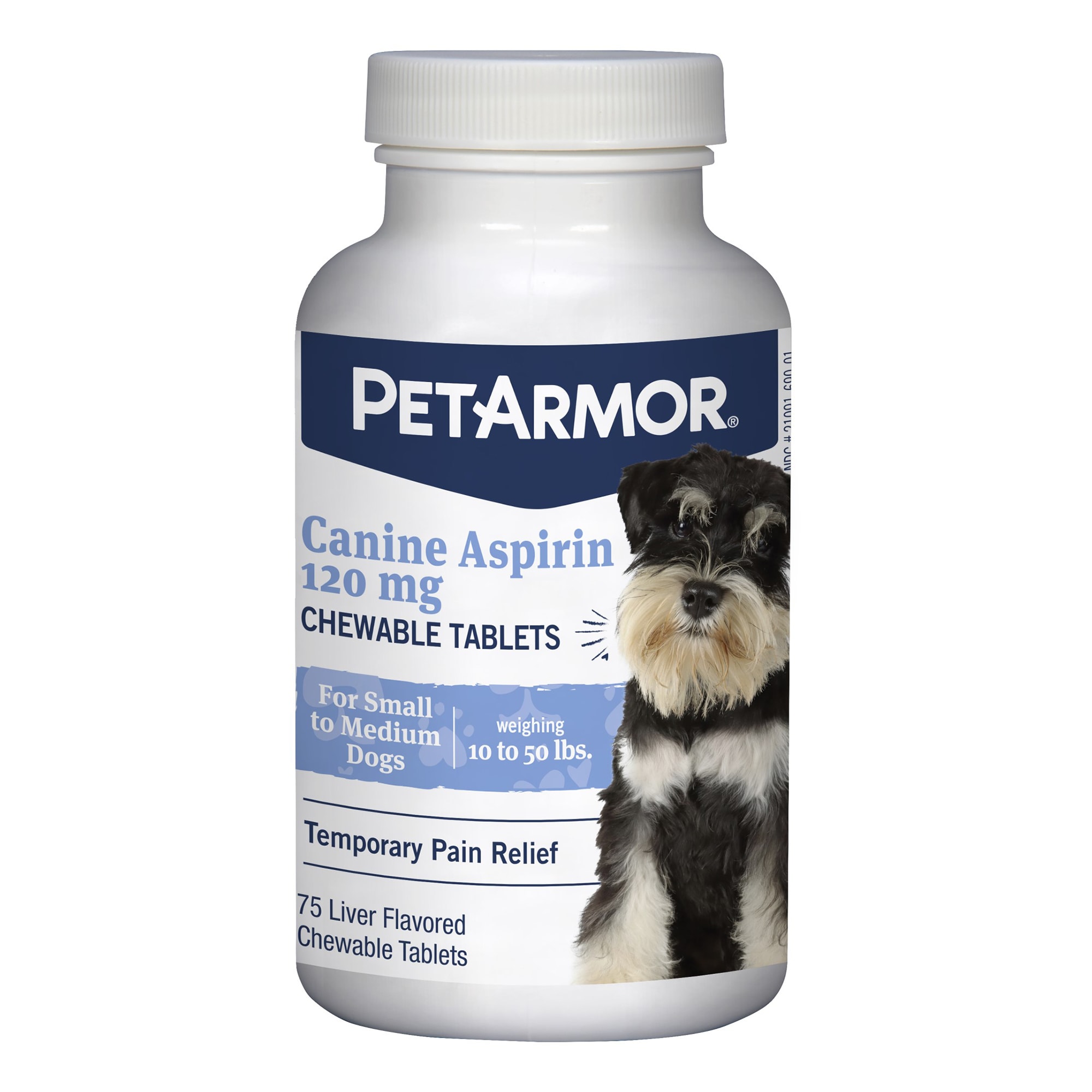 PetArmor Canine Aspirin Chewable Tablets for Small Dogs, Count of 75 ...