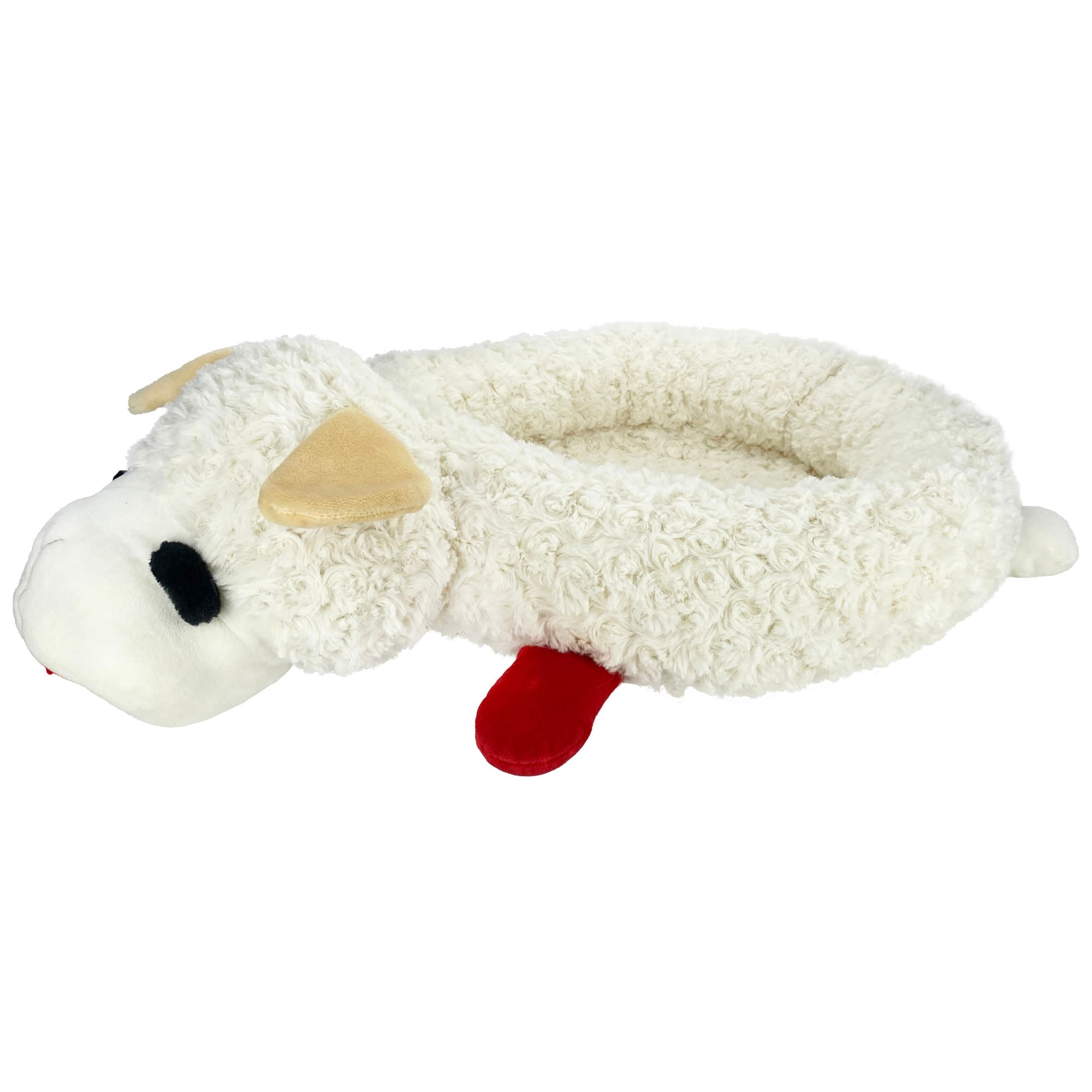 Multipet International Lamb Chop Dog Bed 27 L X 18.9 W X 6 H White or Ivory