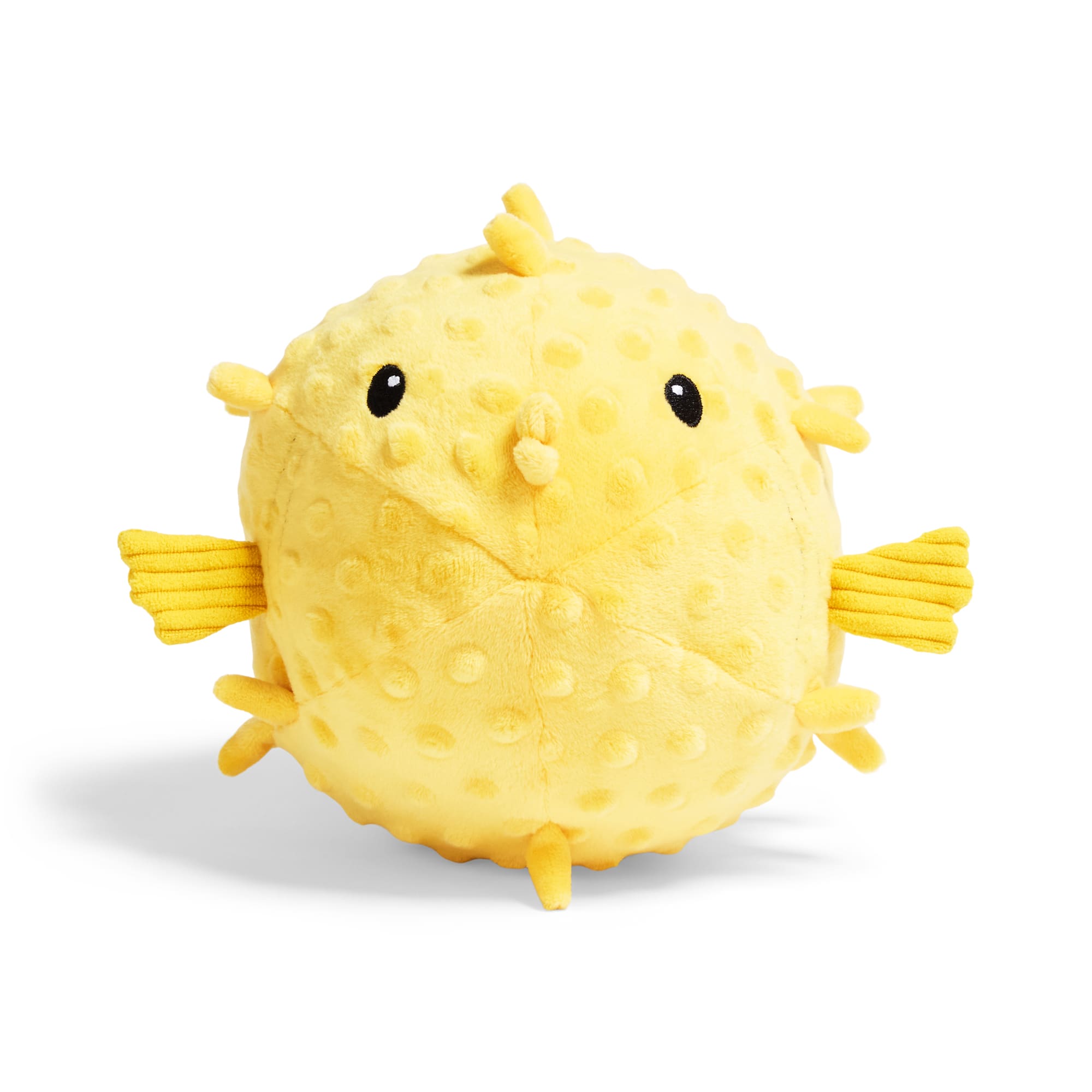 Started As A Bottle Plush Pufferfish Dog Toy, Medium | Petco