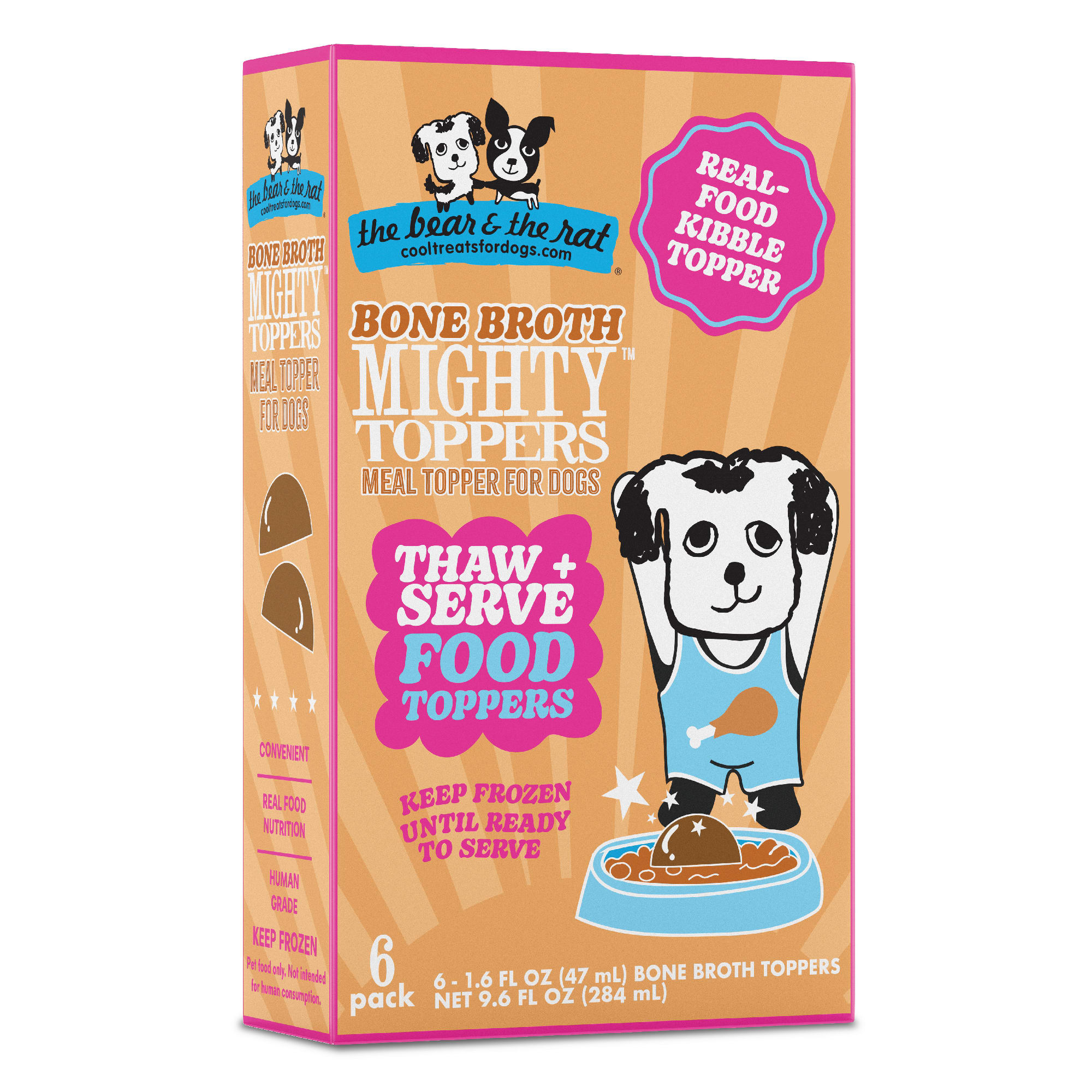 The Bear & The Rat Bone Broth Mighty Toppers for Dogs The Bear & The Rat Bone Broth Mighty Toppers for Dogs