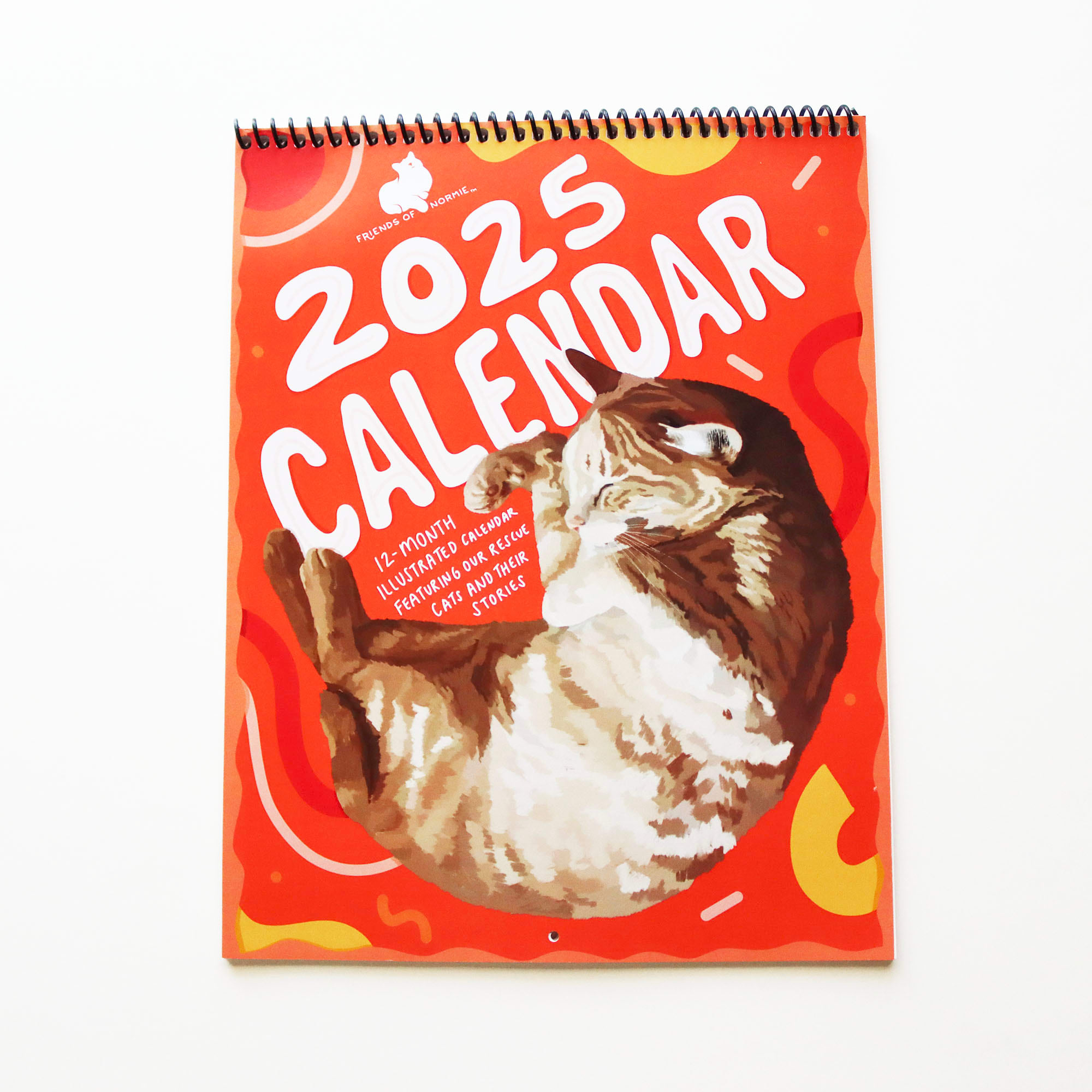 Friends of Normie Hand Drawn 2025 Cat Calendar Petco