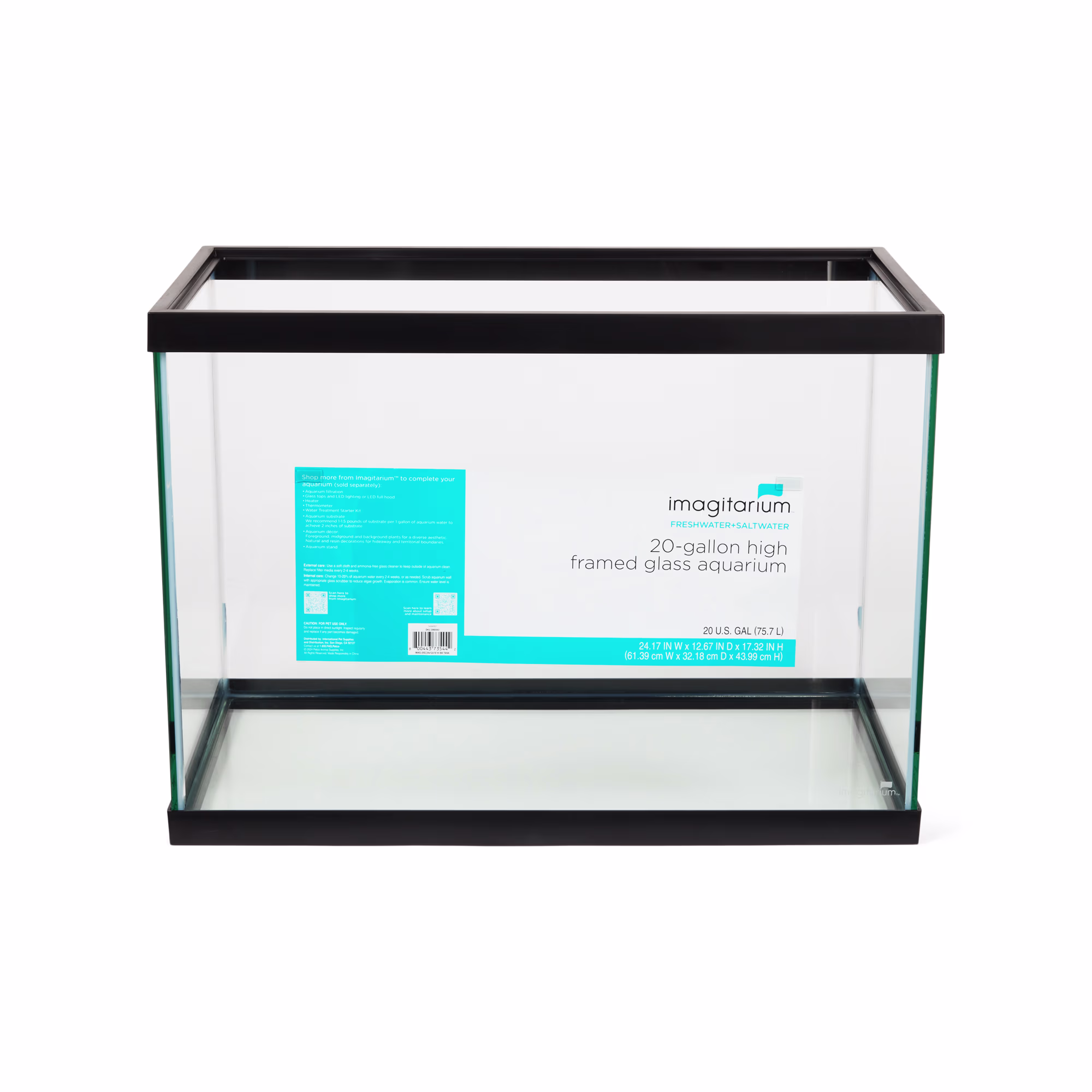 Aqueon standard glass aquarium tank 20 gallon high petco 53 off