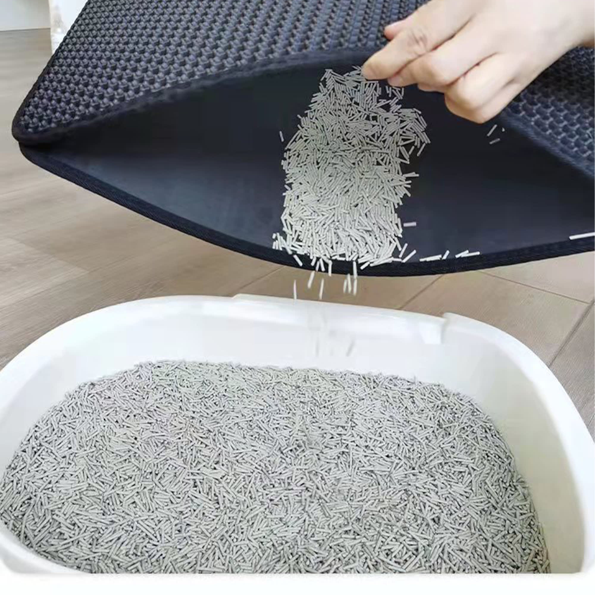 HANAMYA Honeycomb Double Layer Cat Litter Trapper Mat, 26