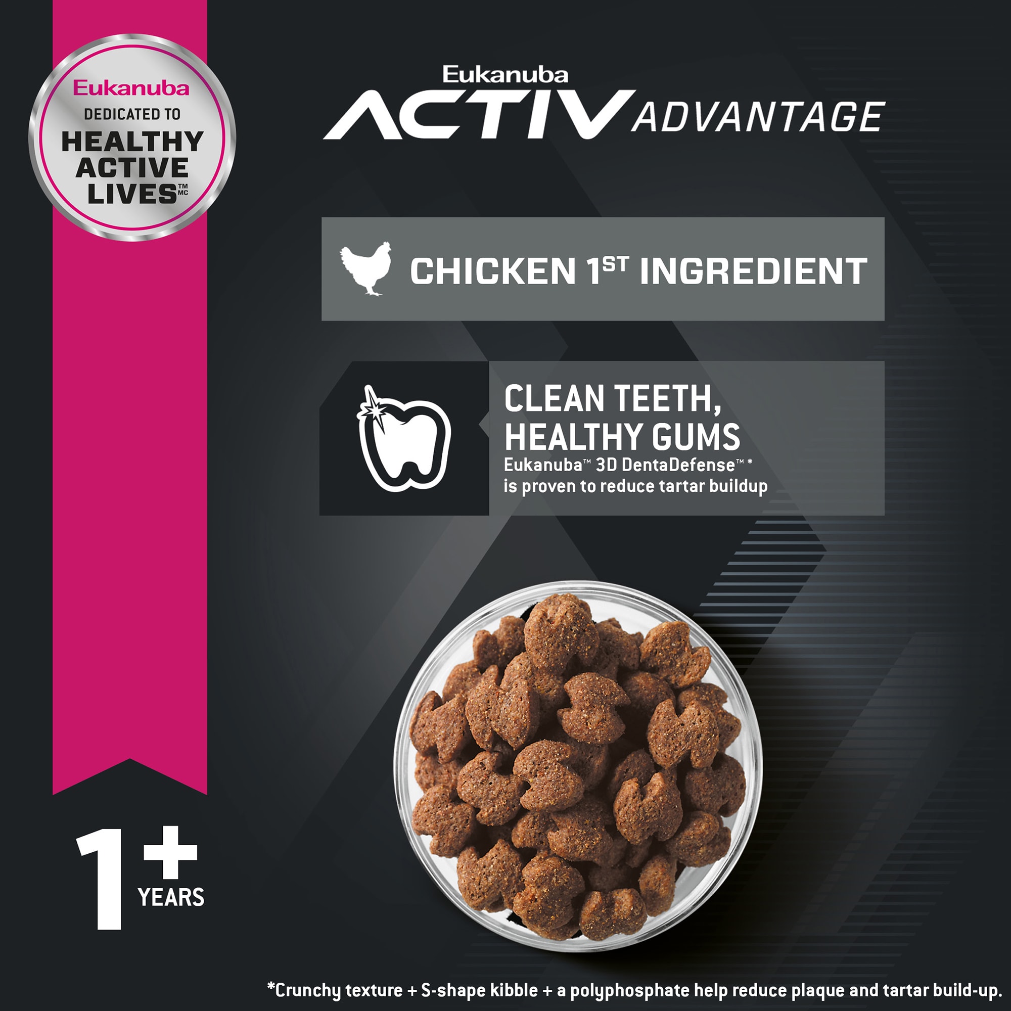 Eukanuba Adult Small Bites Chicken Flavor Dry Dog Food, 30 lbs
